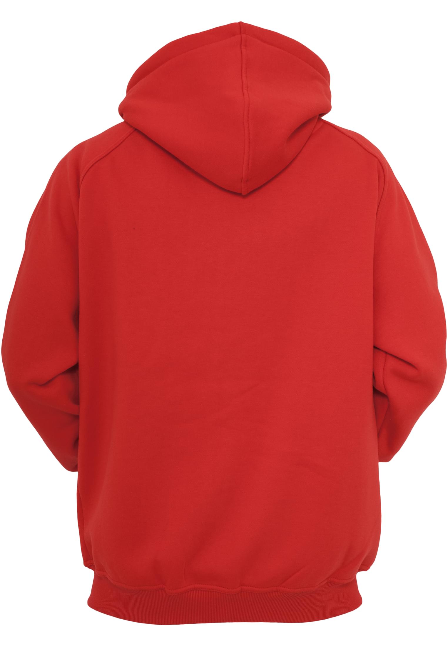 Plus Size Blank Hoody in Farbe red