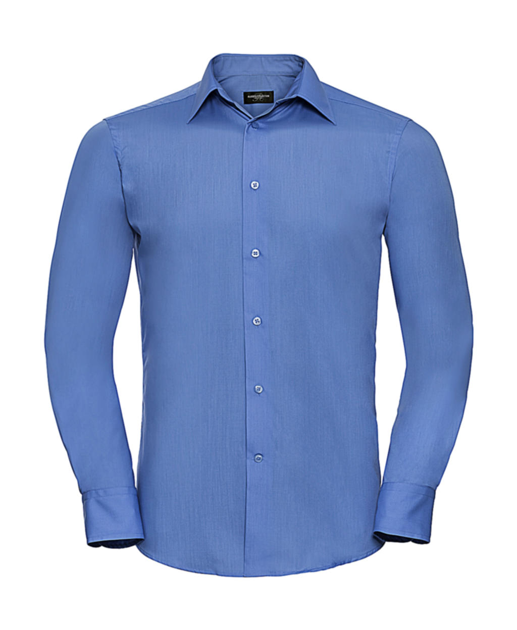  Tailored Poplin Shirt LS in Farbe Corporate Blue