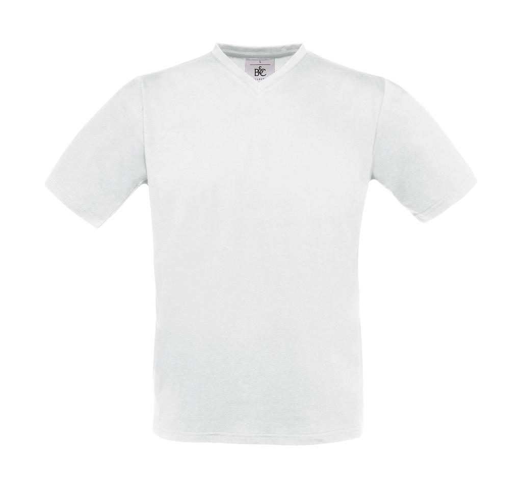  Exact V-neck T-Shirt in Farbe White