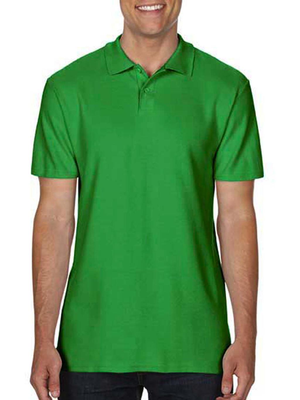  Softstyle? Adult Double Pique Polo in Farbe Irish Green