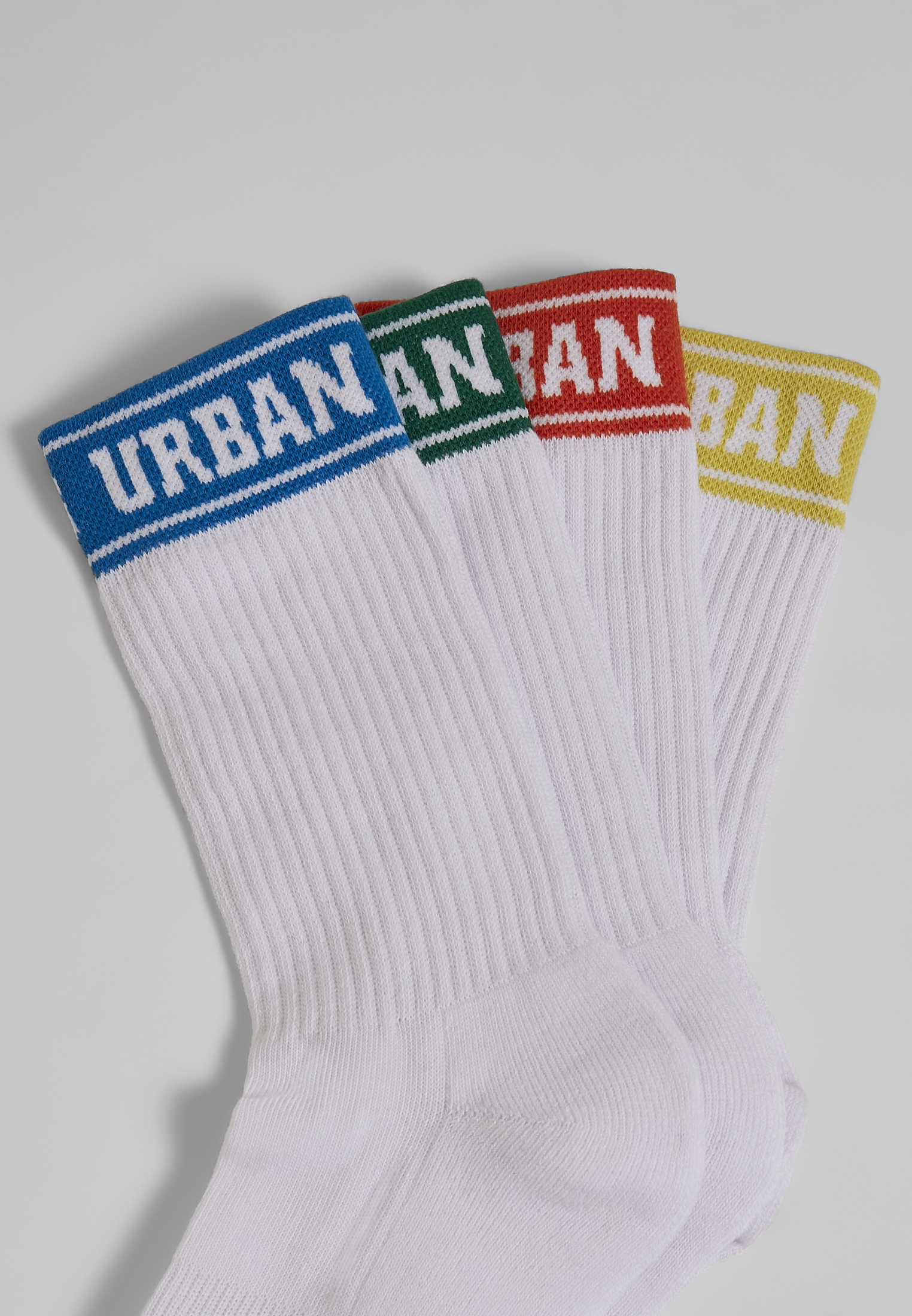 Socken Short Sporty Logo Socks Coloured Cuff 4-Pack in Farbe multicolor