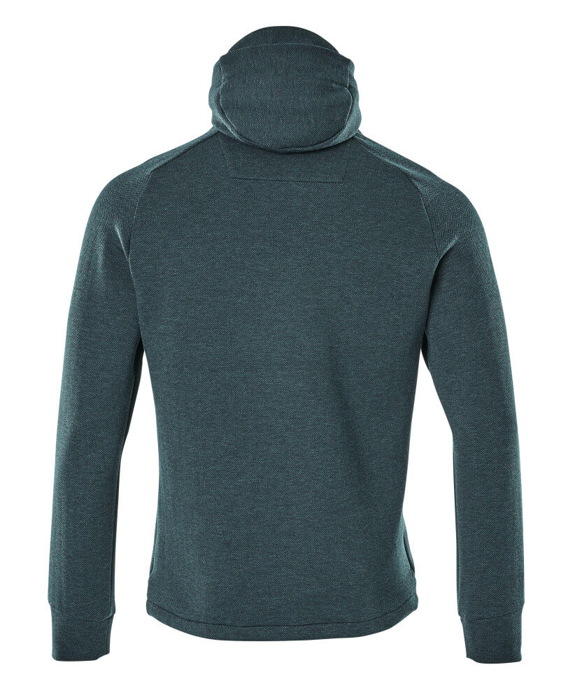 Kapuzensweatshirt mit kurzem Rei?verschluss ADVANCED Kapuzensweatshirt mit kurzem Rei?verschluss in Farbe Dunkelpetroleum/Schwarz