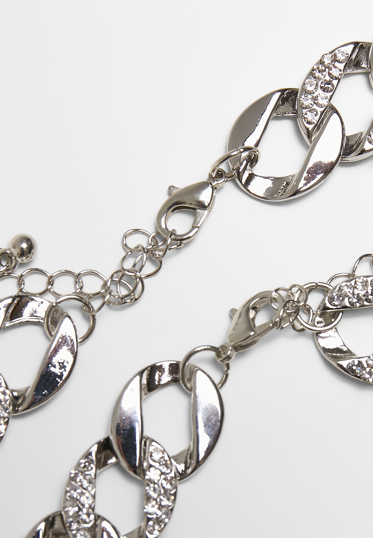 Schmuck Basic Diamond Necklace And Bracelet Set in Farbe silver