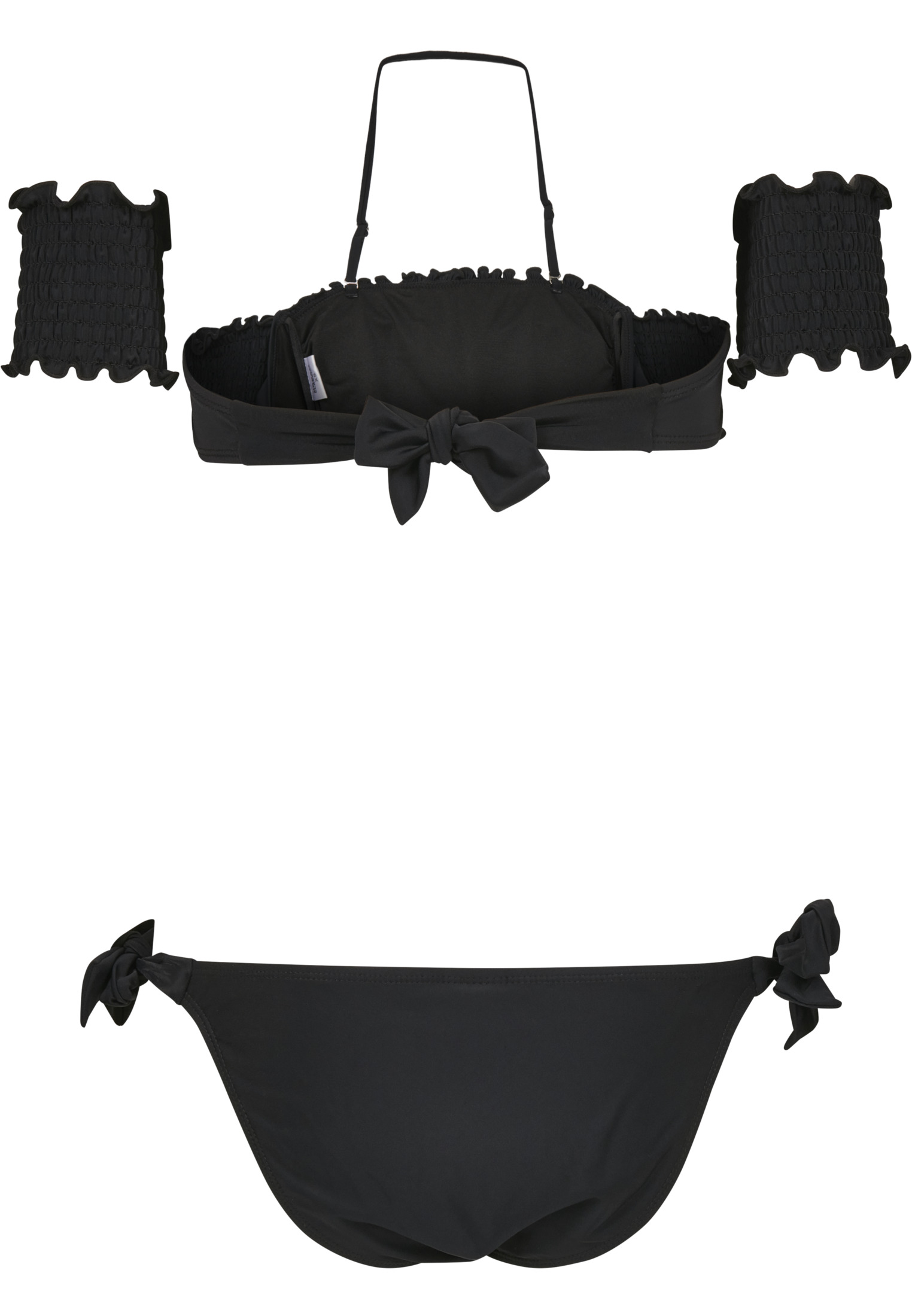 Bademode Ladies Smoked Bikini in Farbe black