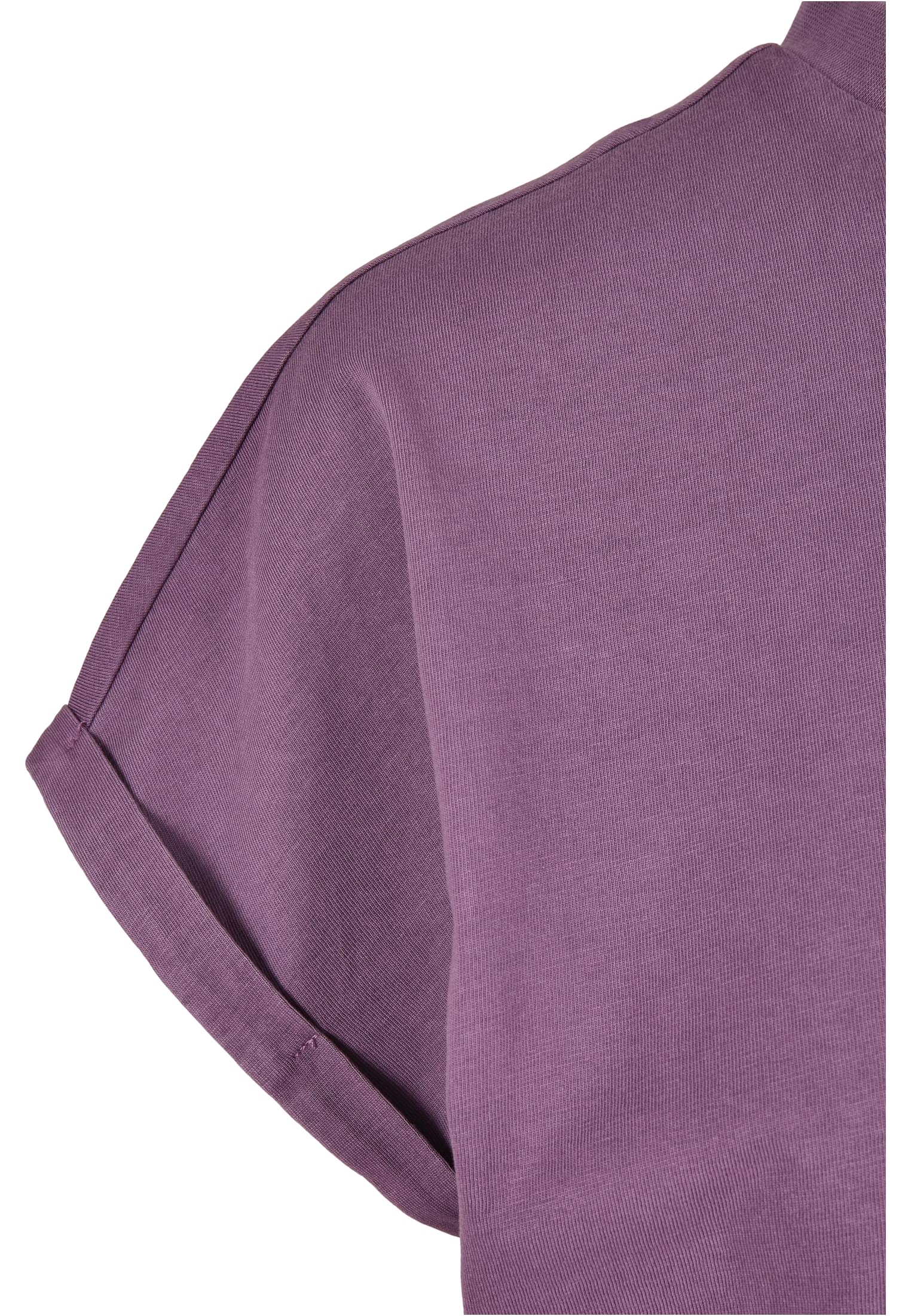 T-Shirts Ladies Short Pigment Dye Cut On Sleeve Tee in Farbe duskviolet