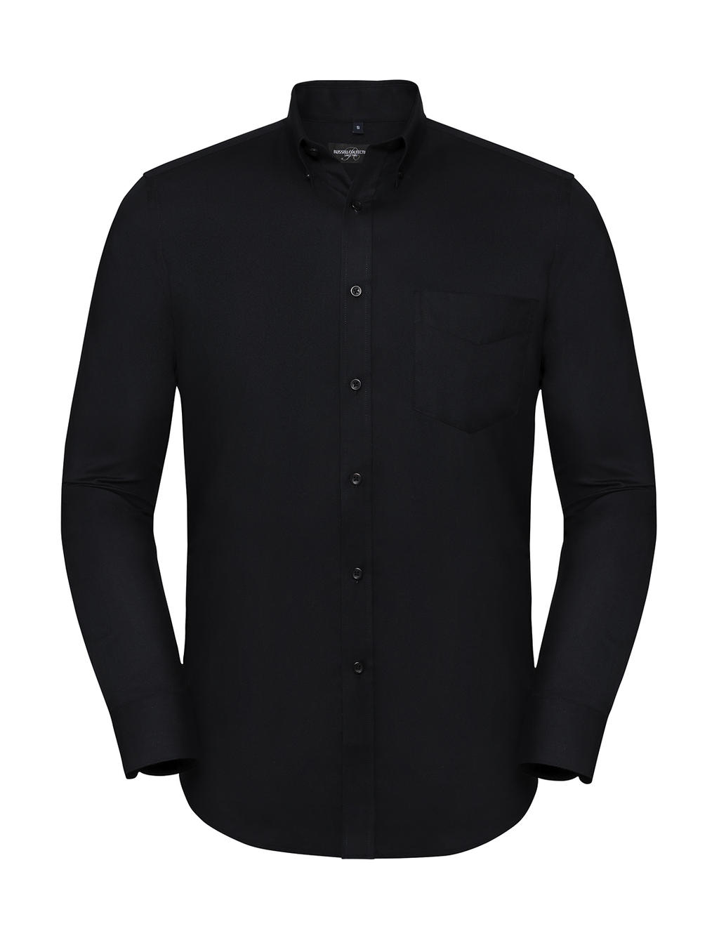  Mens LS Tailored Button-Down Oxford Shirt in Farbe Black