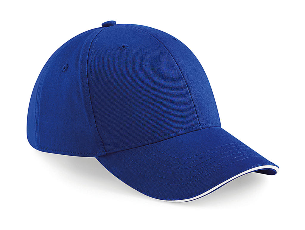  Athleisure 6 Panel Cap in Farbe Bright Royal/White