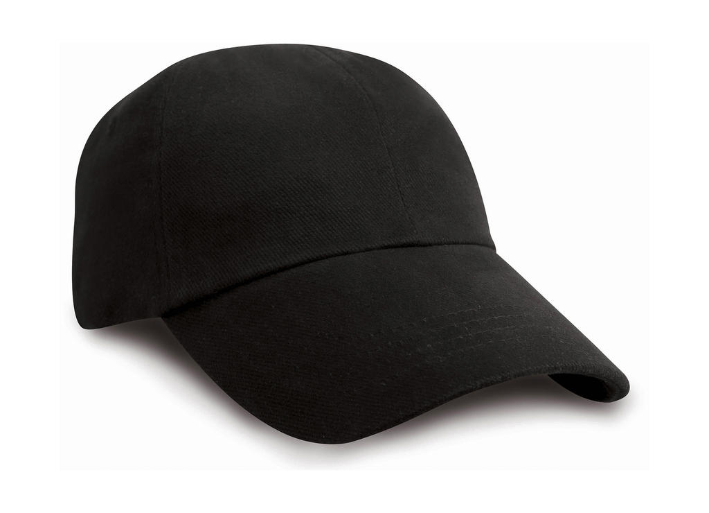  Junior Brushed Cotton Cap in Farbe Black