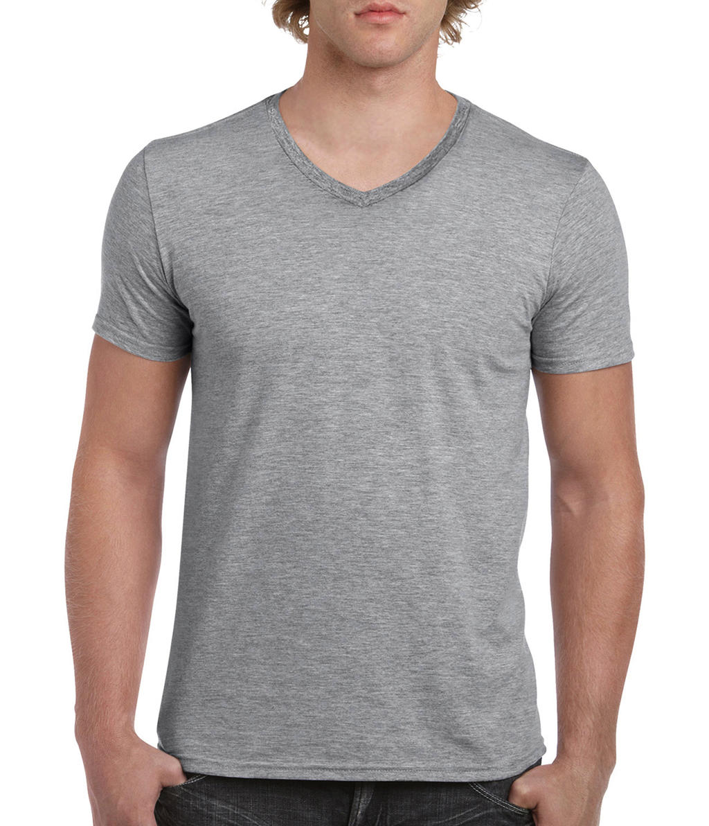  Gildan Mens Softstyle? V-Neck T-Shirt in Farbe Sport Grey