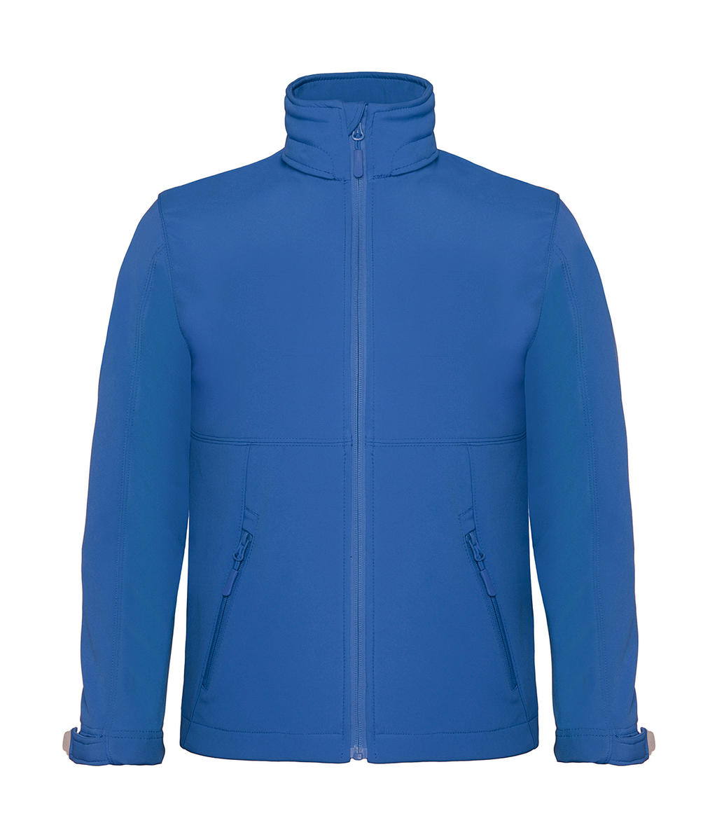  Hooded Softshell/kids in Farbe Azur Blue