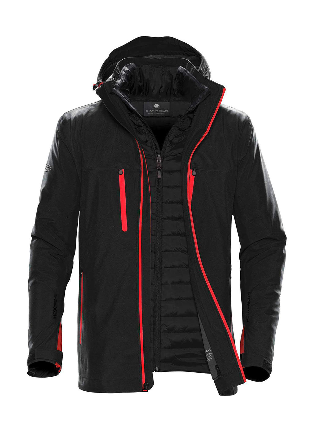  Mens Matrix System Jacket in Farbe Black/Bright Red