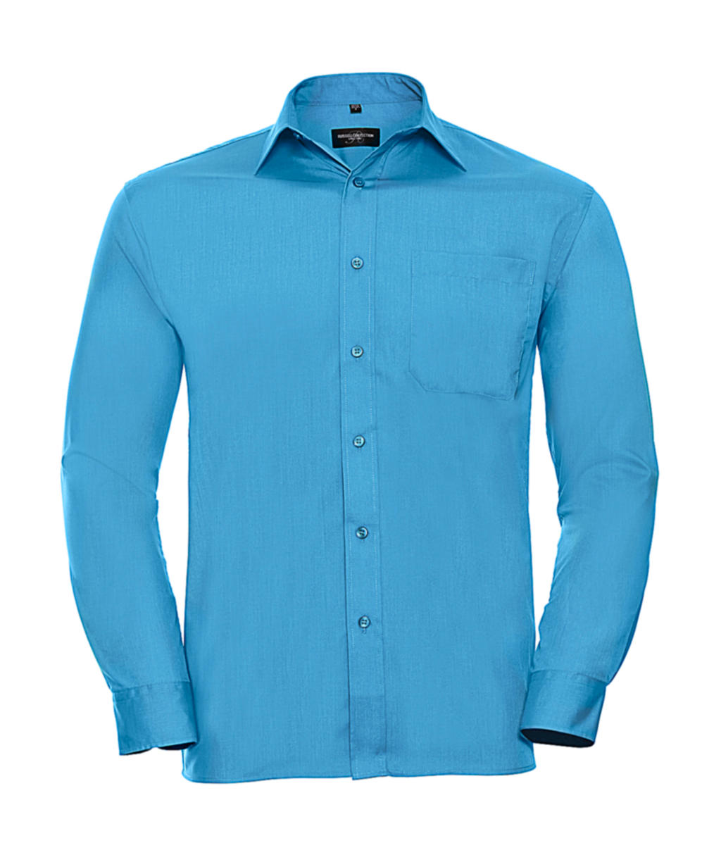  Poplin Shirt LS in Farbe Turquoise