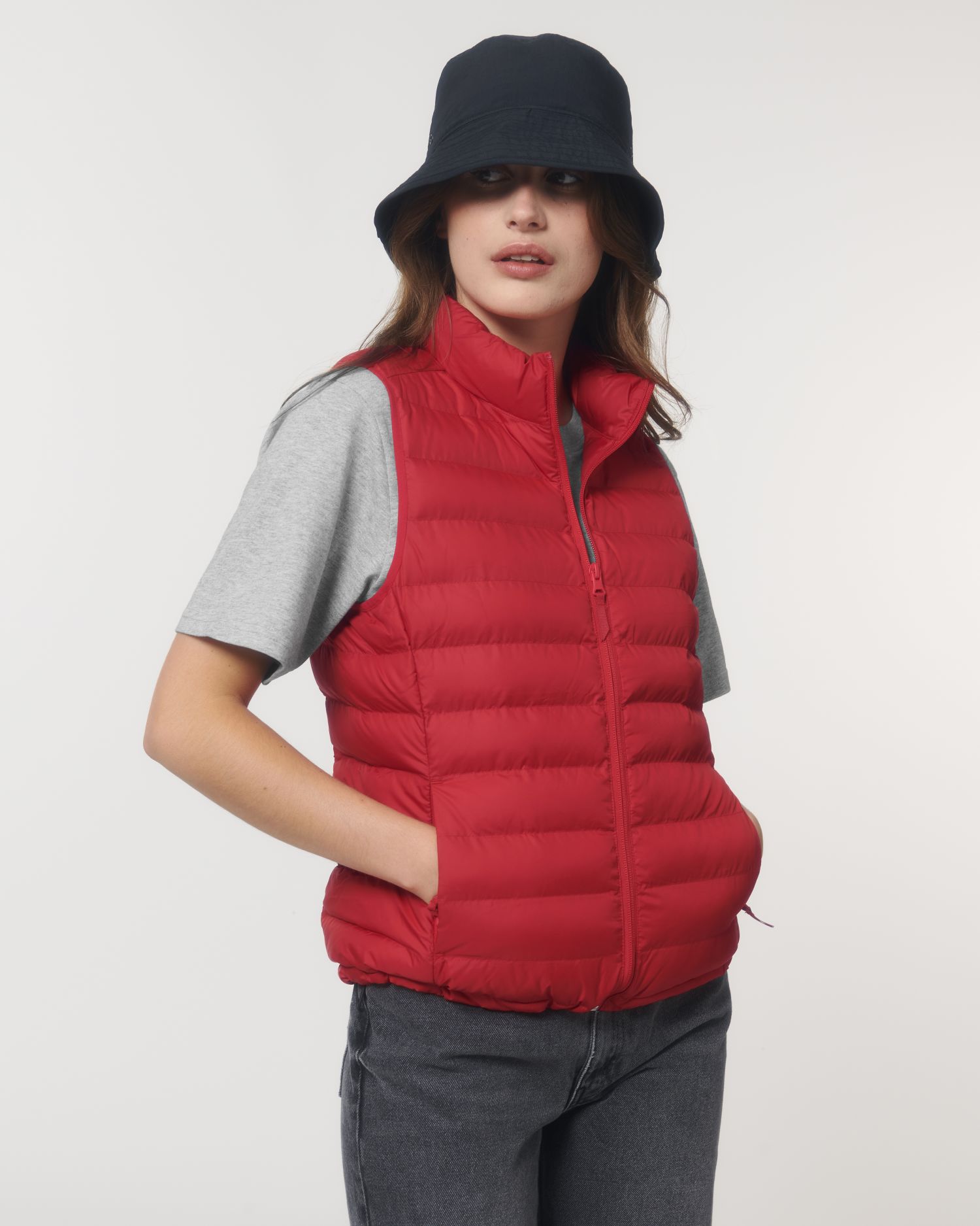 Wattierte Jacke Stella Climber in Farbe Red
