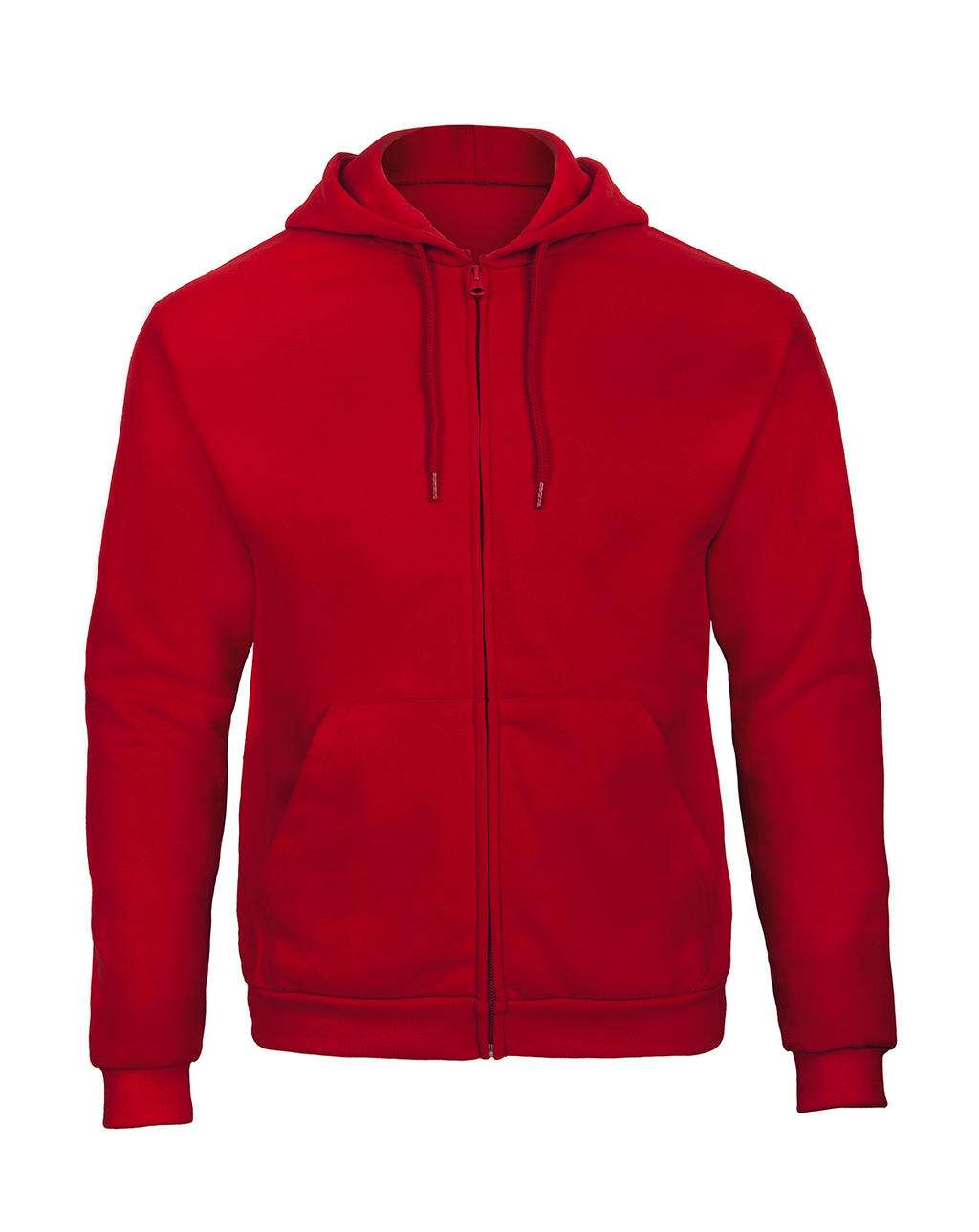  ID.205 50/50 Hooded Full Zip Sweat Unisex in Farbe Red