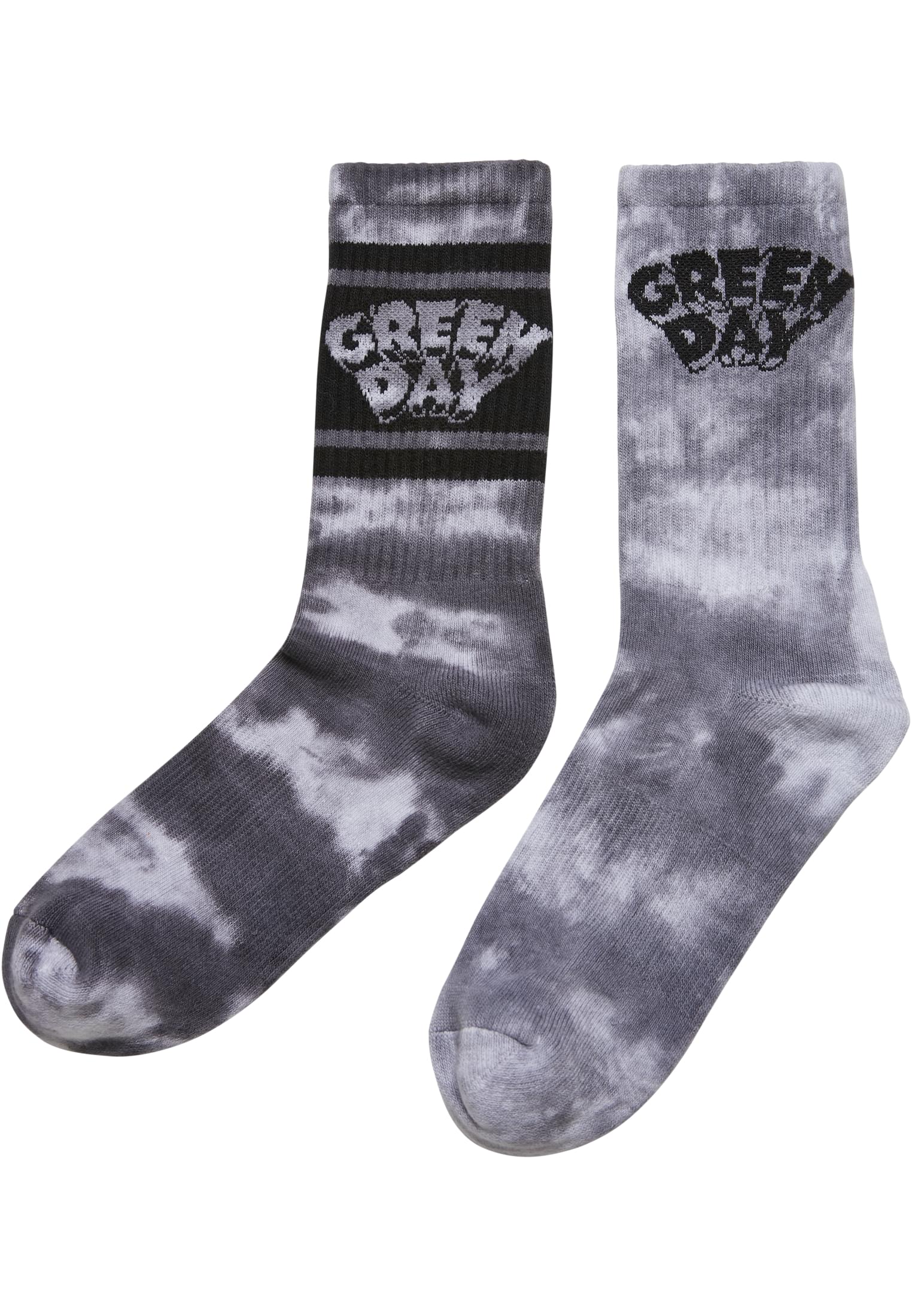 Accessoires Green Day Tie Die Socks 2-Pack in Farbe black/white