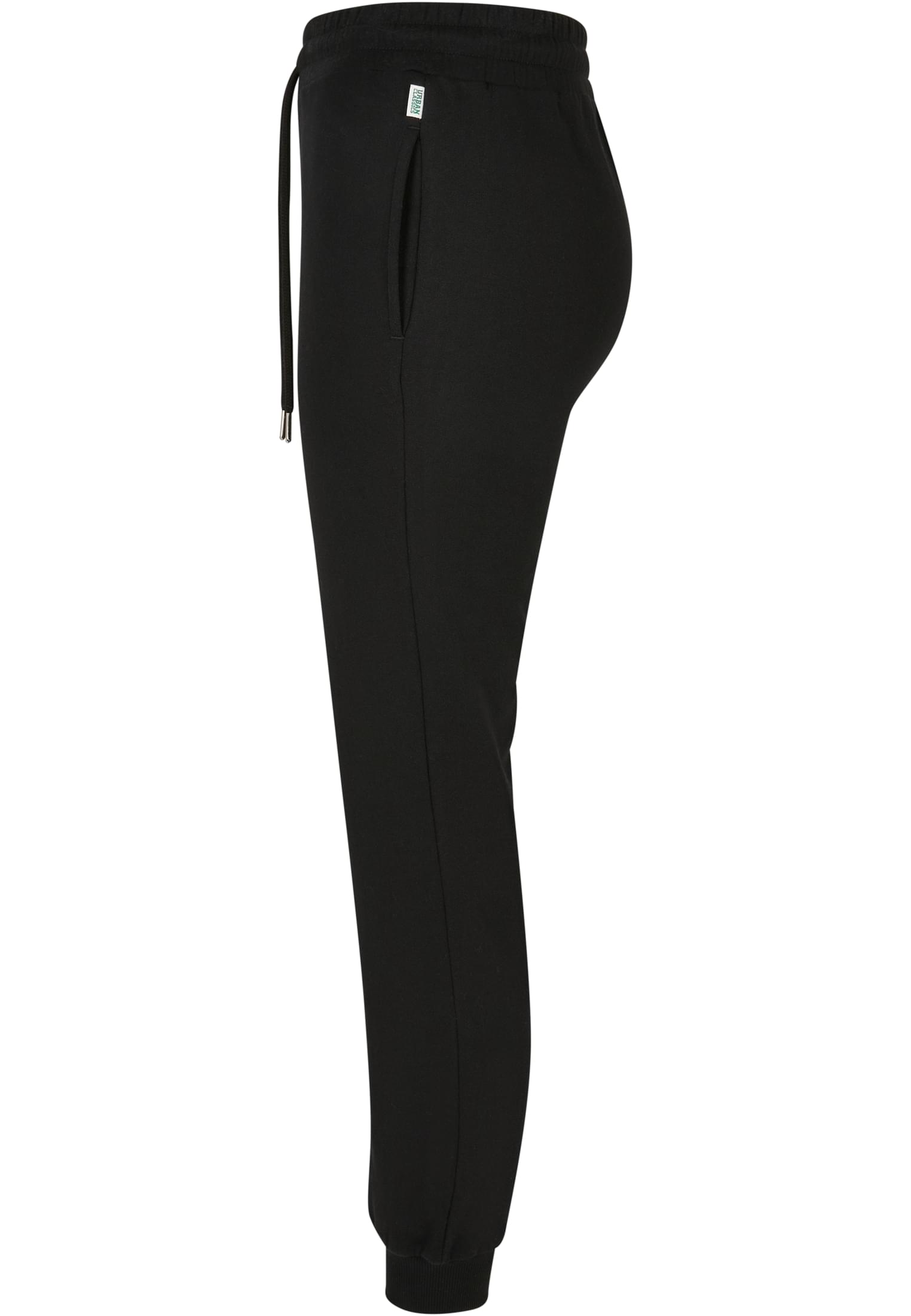 Frauen Ladies Organic Slim Sweat Pants in Farbe black