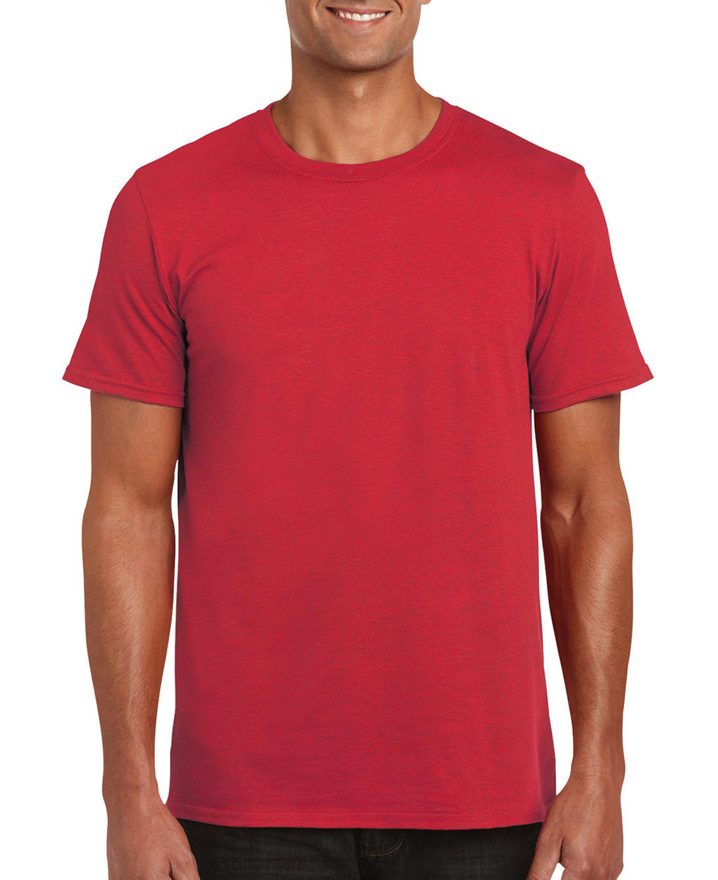 Softstyle? Ring Spun T-Shirt in Farbe Heather Red
