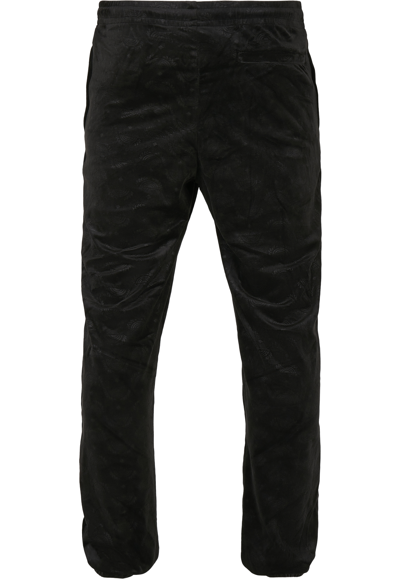 Saisonware Southpole AOP Velour Pants in Farbe black