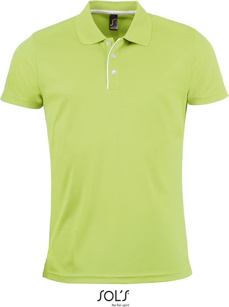 Poloshirt Performer Men Herren Sport Poloshirt Kurzarm in Farbe apple green