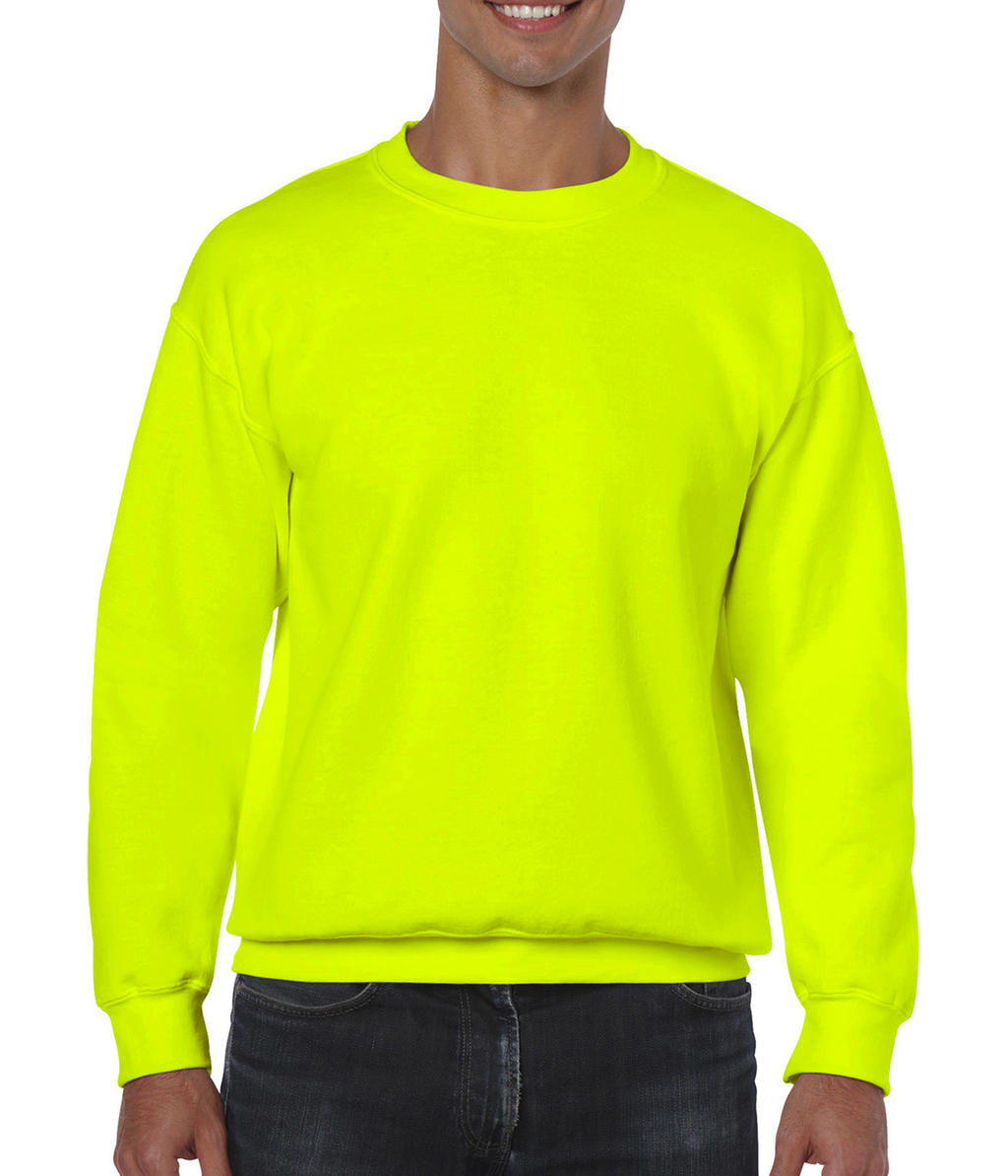  Heavy Blend Adult Crewneck Sweat in Farbe Safety Green