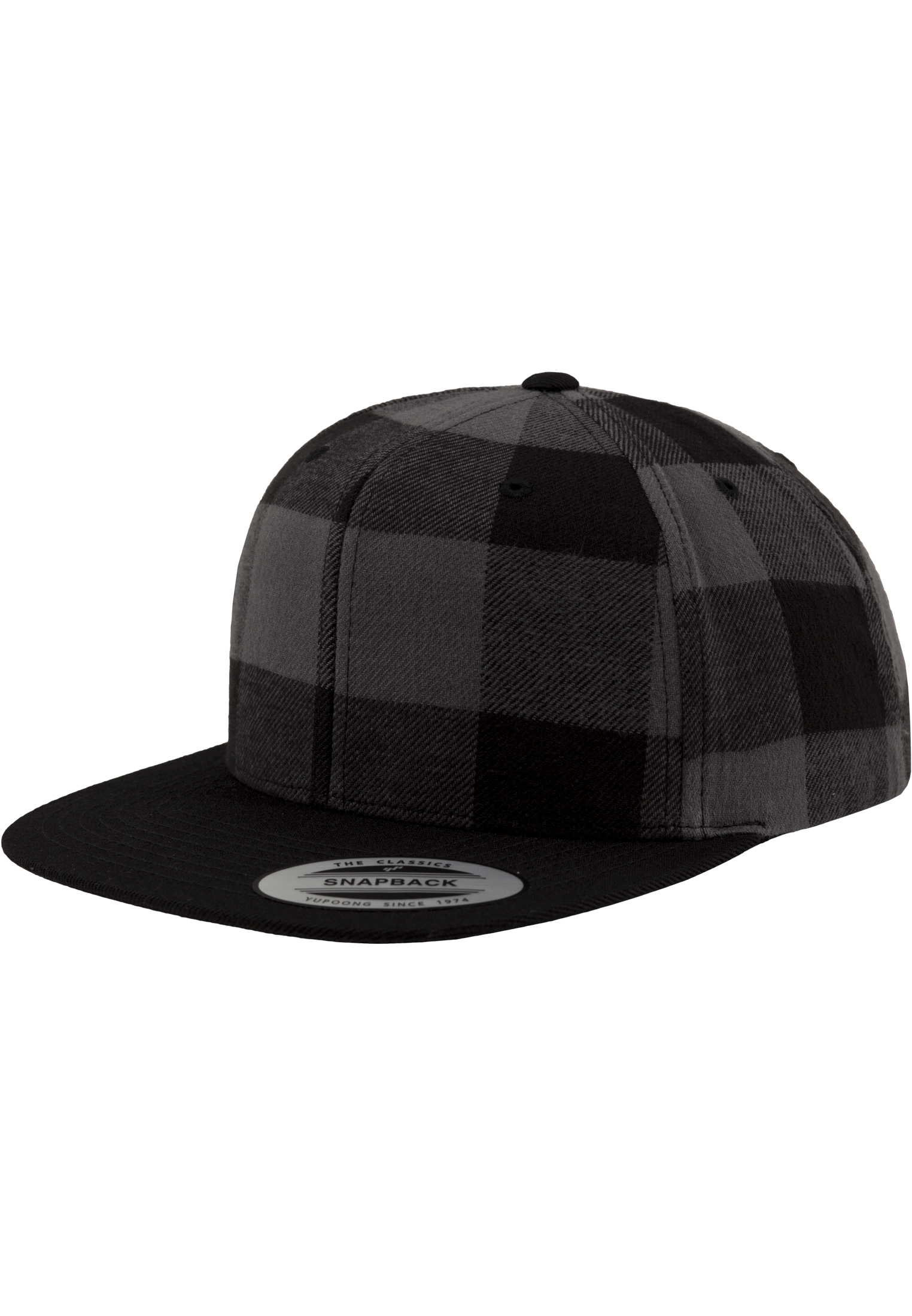 Snapback Checked Flanell Snapback in Farbe blk/cha
