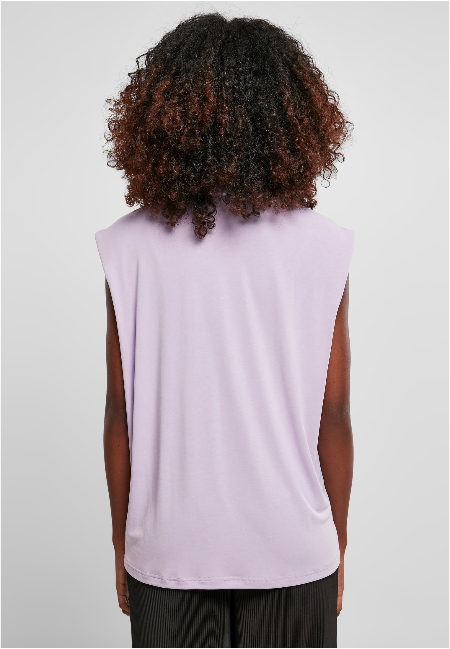 Frauen Ladies Modal Padded Shoulder Tank in Farbe lilac