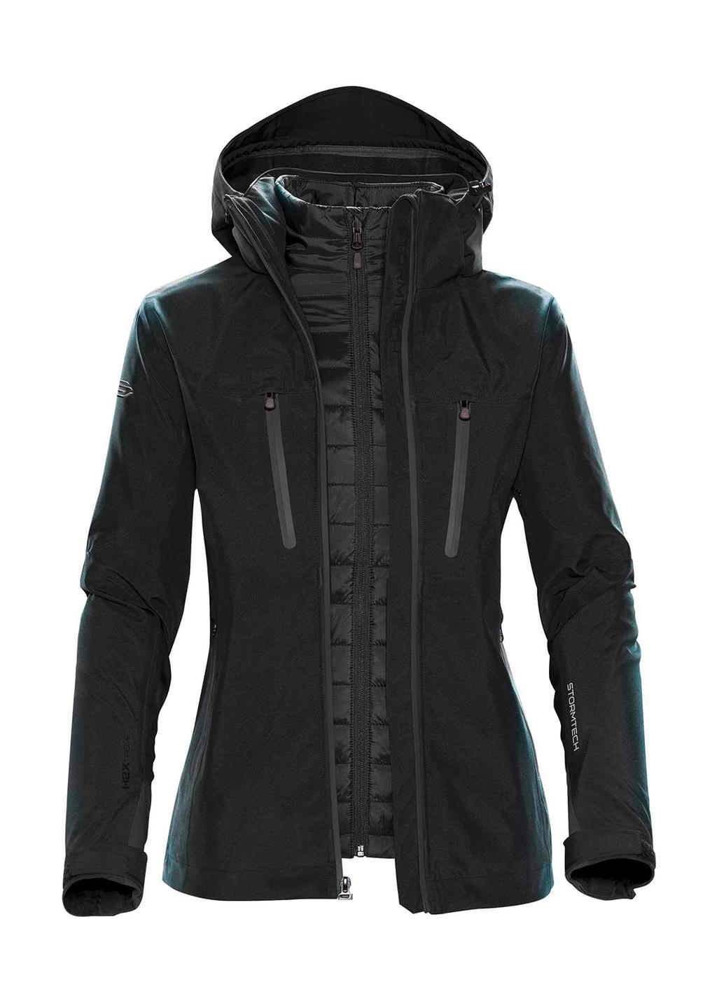  Womens Matrix System Jacket in Farbe Black/Carbon