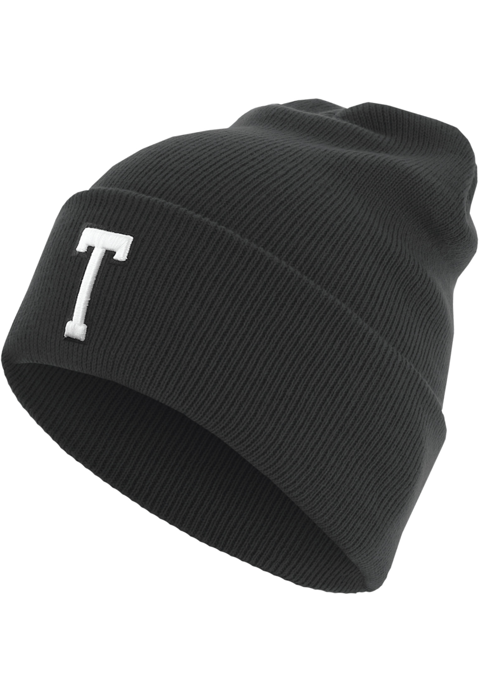 Caps & Beanies Letter Cuff Knit Beanie in Farbe T