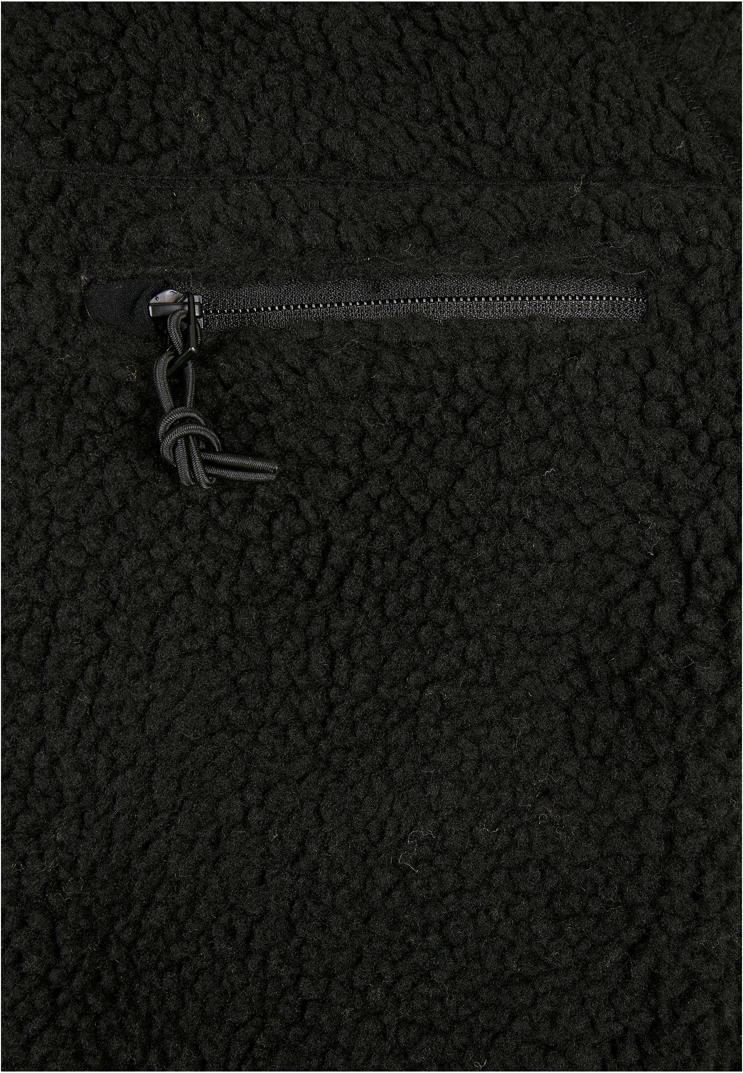 Pullover Teddyfleece Worker Jacket in Farbe black