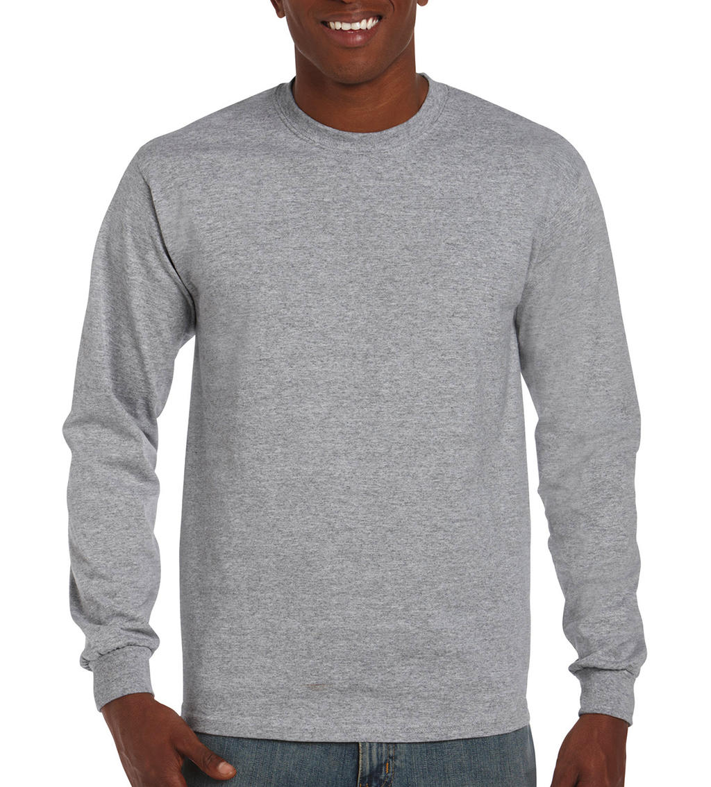  Ultra Cotton Adult T-Shirt LS in Farbe Sport Grey