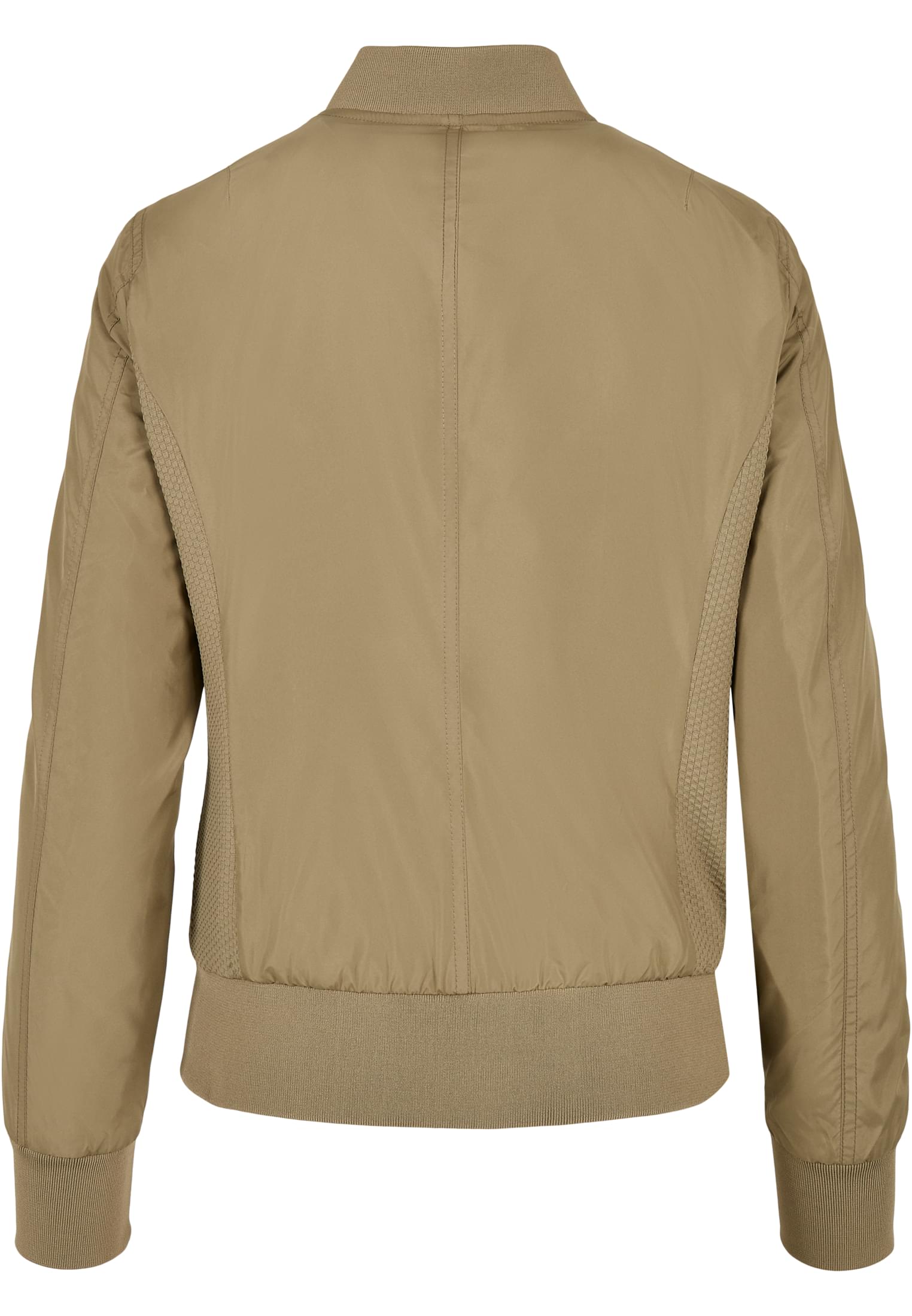 Frauen Ladies Light Bomber Jacket in Farbe khaki