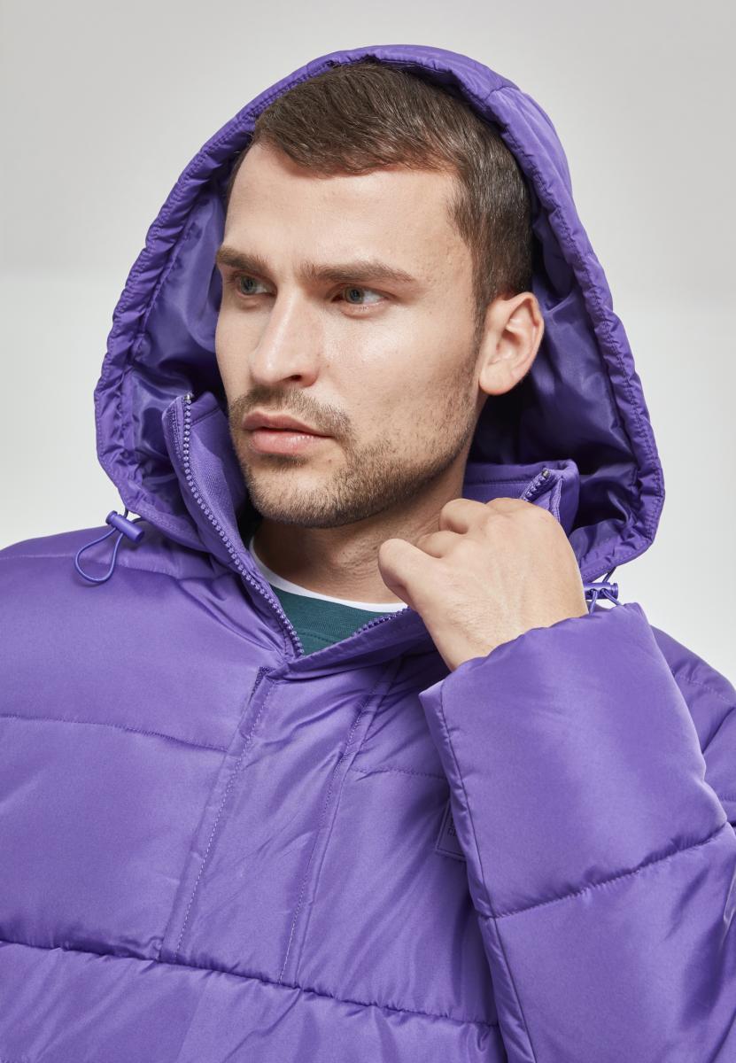 Winter Jacken Pull Over Puffer Jacket in Farbe ultraviolet