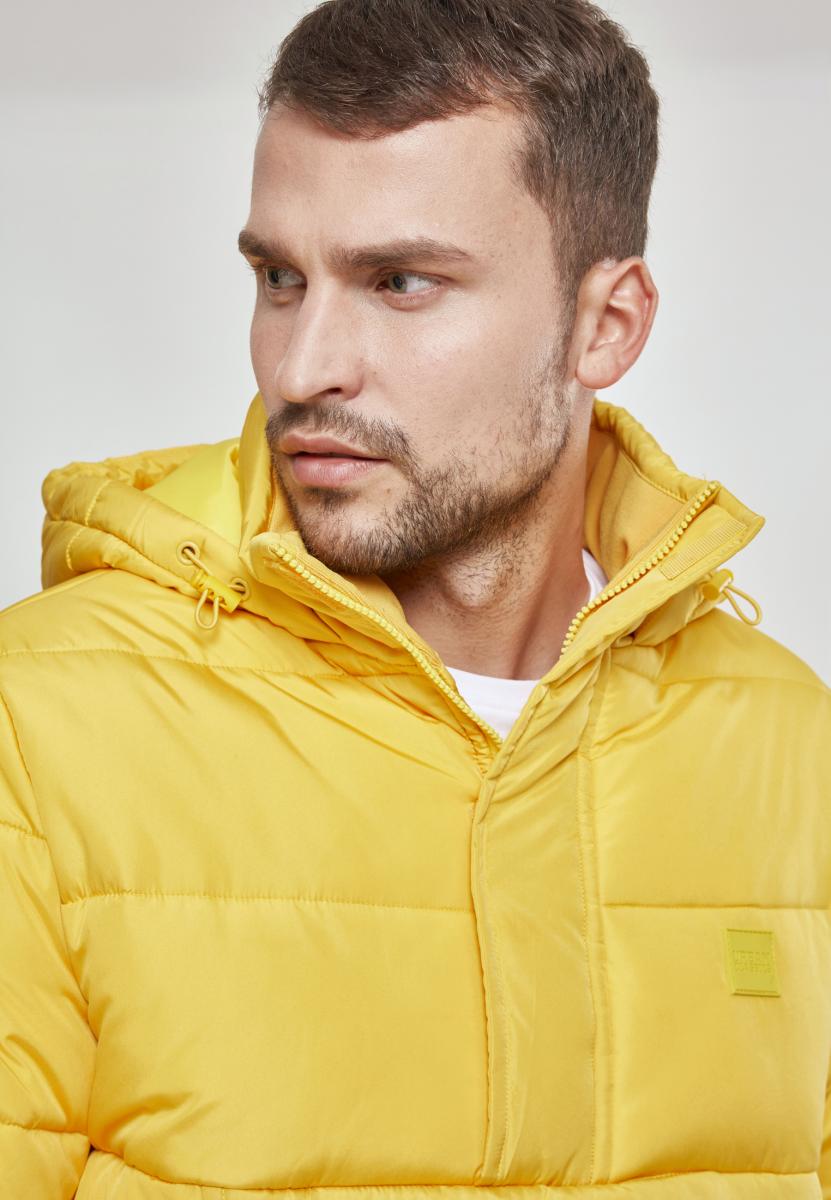 Winter Jacken Pull Over Puffer Jacket in Farbe chrome yellow