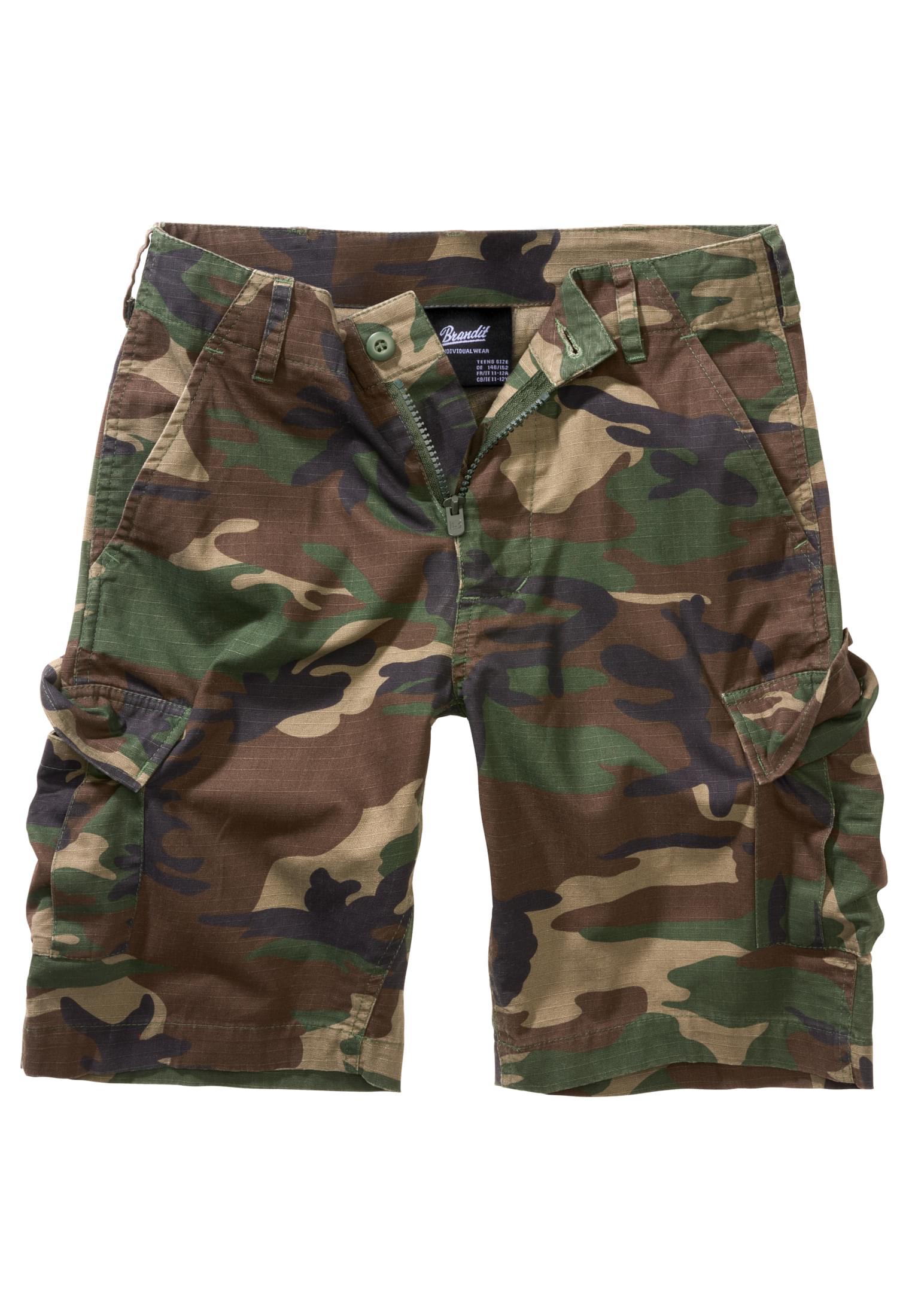Kinder Kids BDU Ripstop Shorts in Farbe woodland