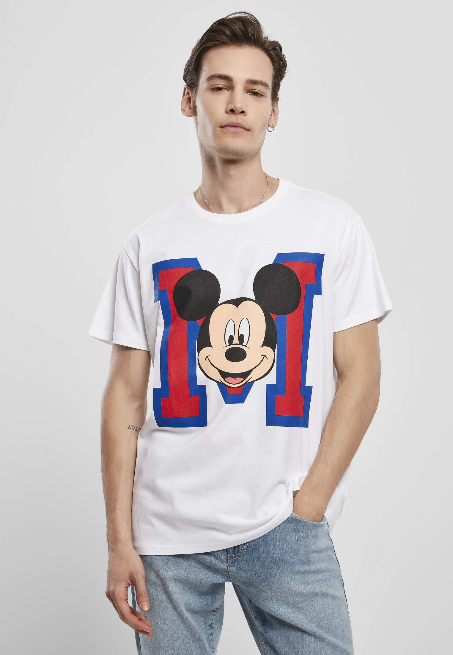 T-Shirts Mickey Mouse M Face in Farbe black