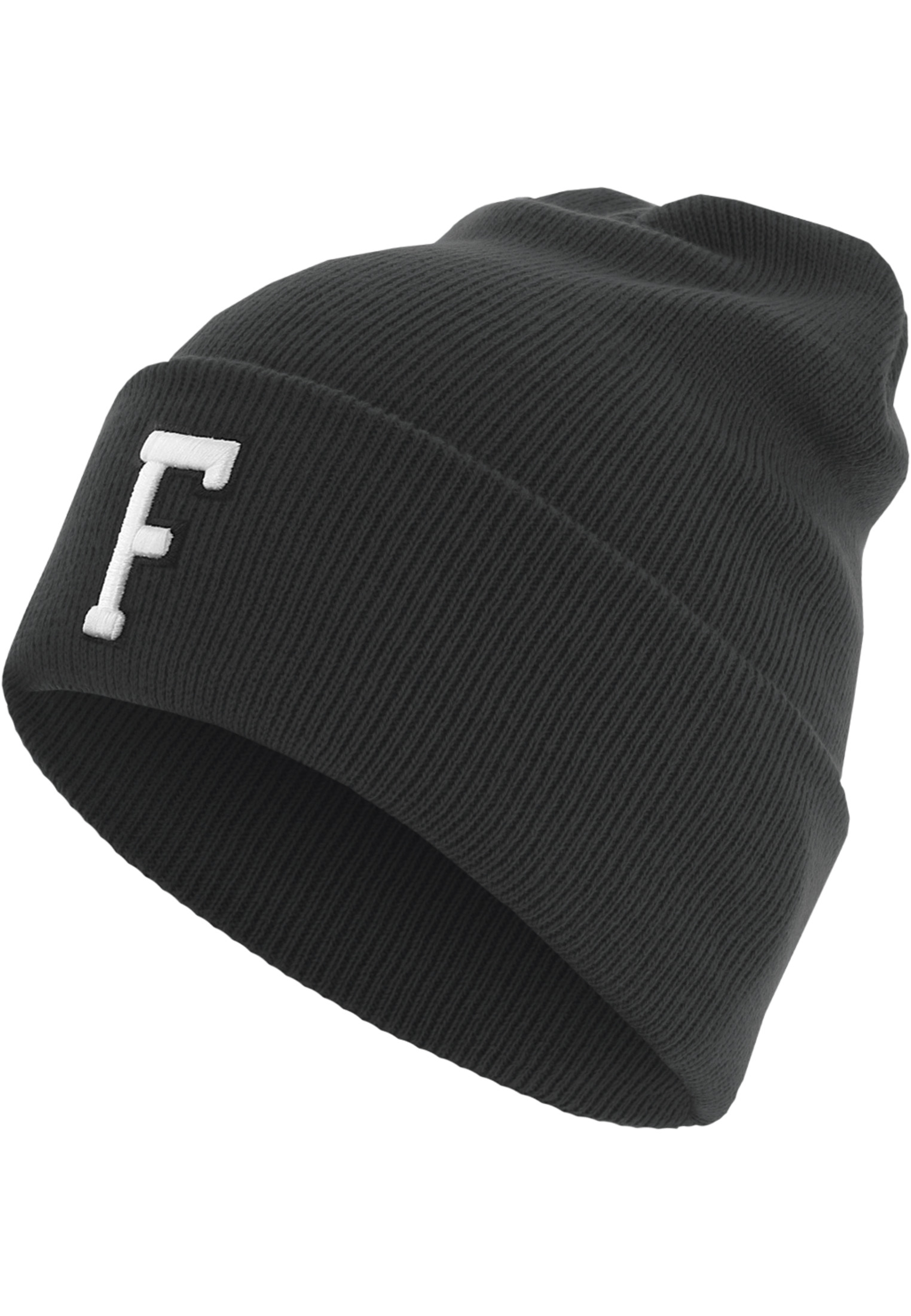 Caps & Beanies Letter Cuff Knit Beanie in Farbe F