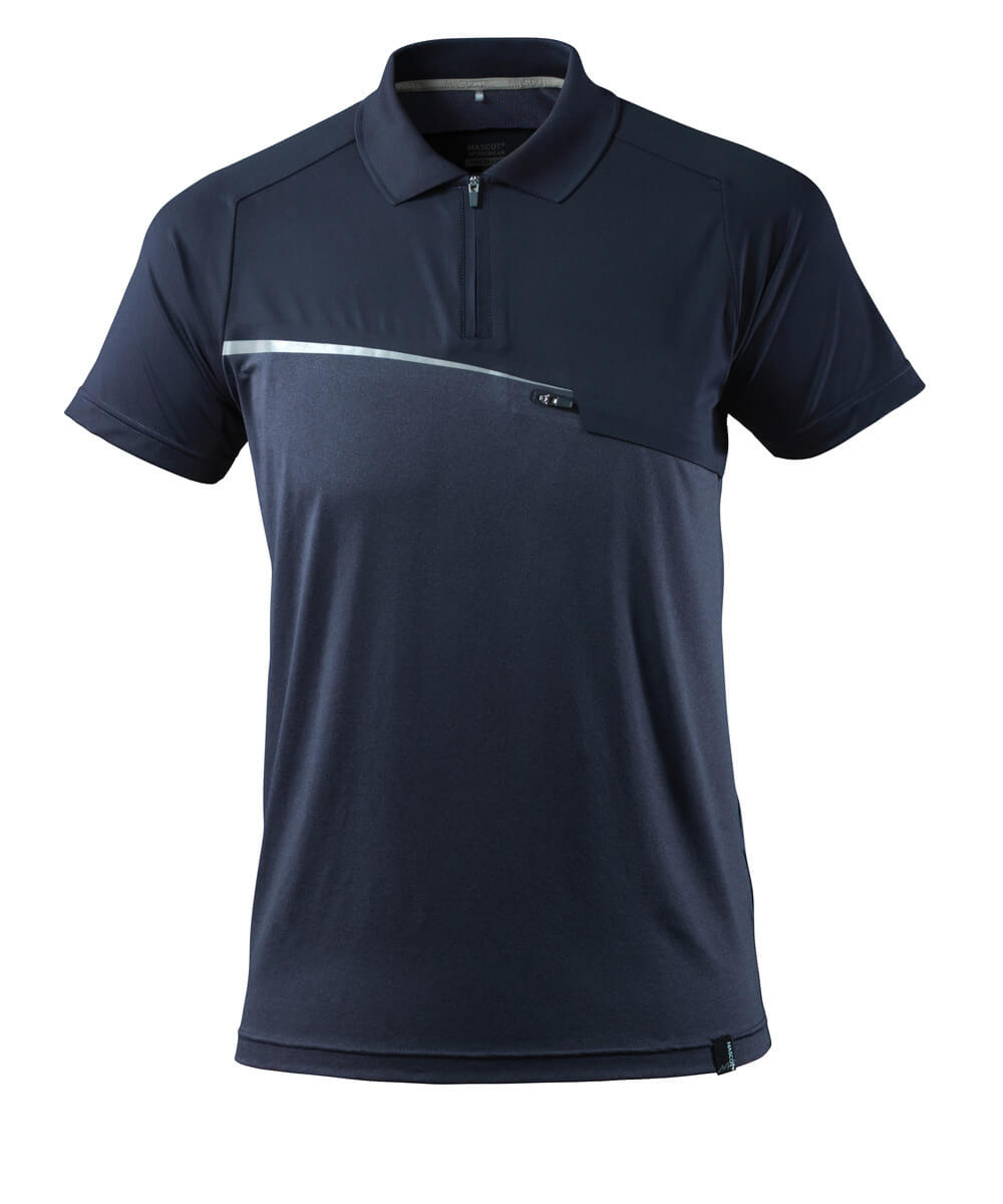 Polo-Shirt mit Brusttasche ADVANCED Polo-Shirt mit Brusttasche in Farbe Schwarzblau