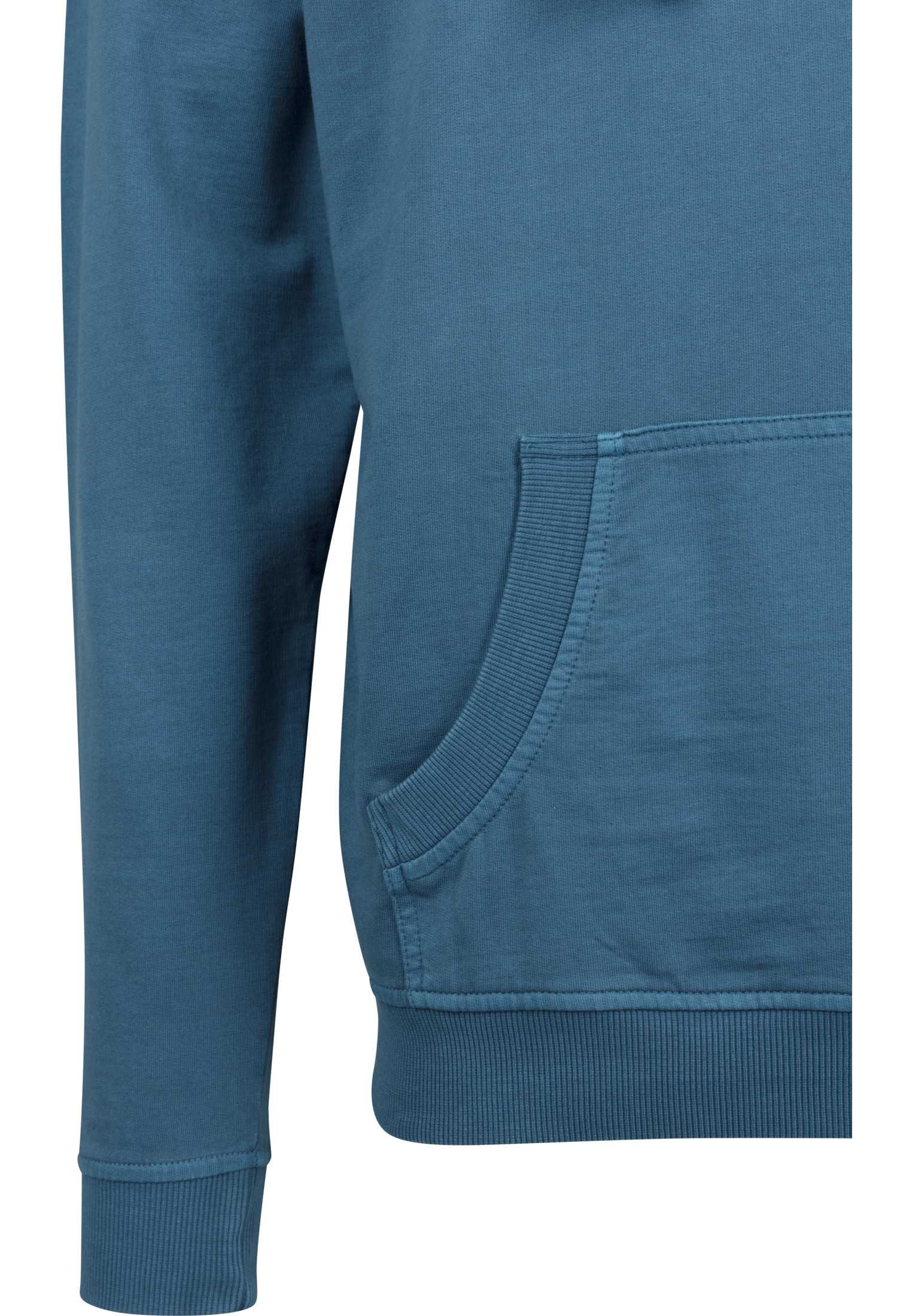 Hoodies Garment Washed Terry Hoody in Farbe teal