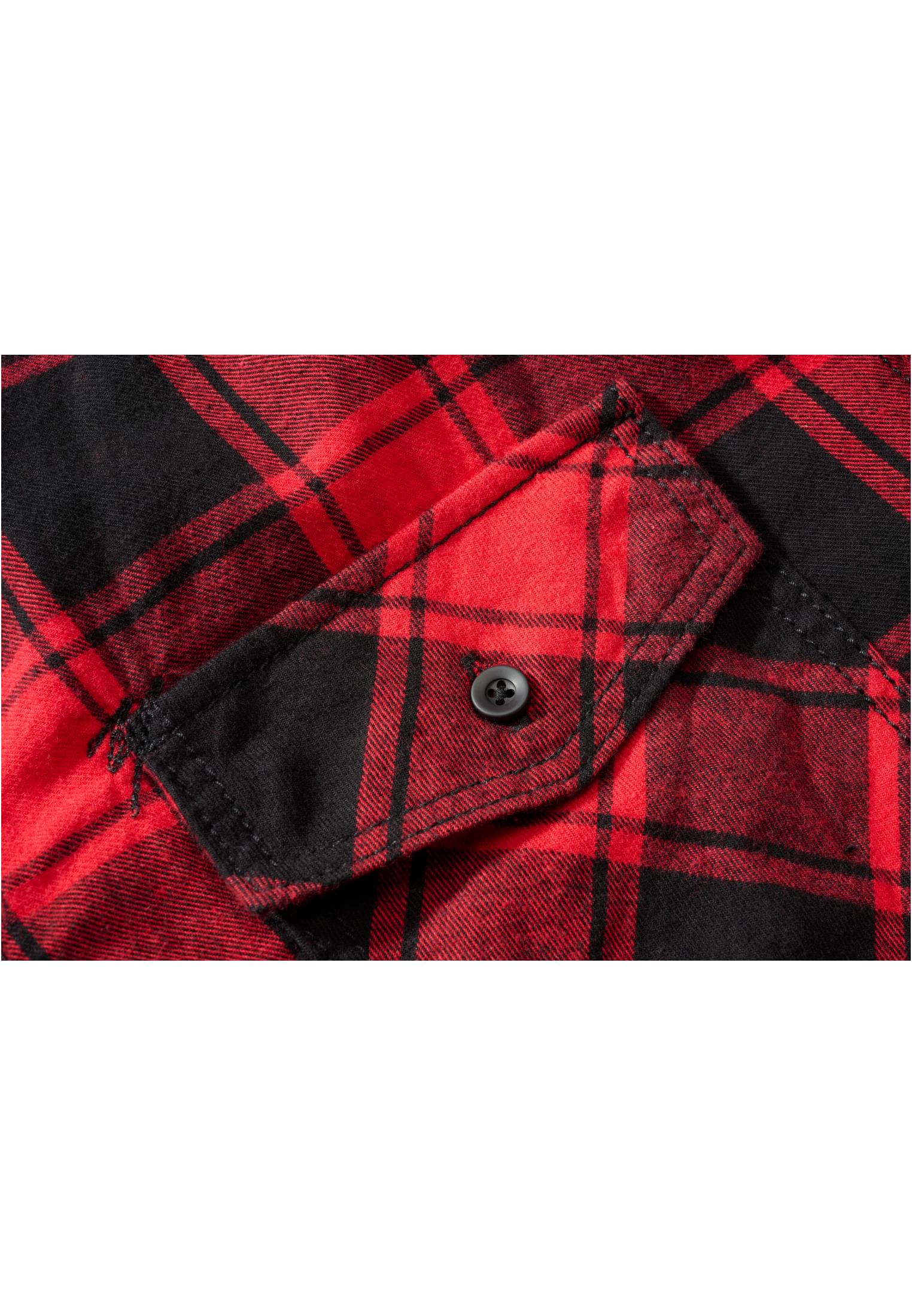 Pullover Checkshirt Halfsleeve in Farbe red/black