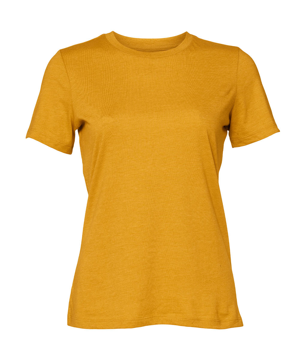  Womens Relaxed CVC Jersey Short Sleeve Tee in Farbe Heather Mustard