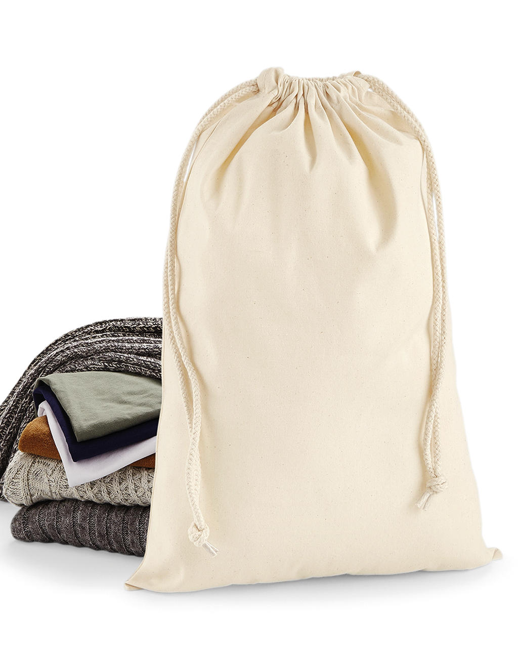  Premium Cotton Stuff Bag in Farbe Natural
