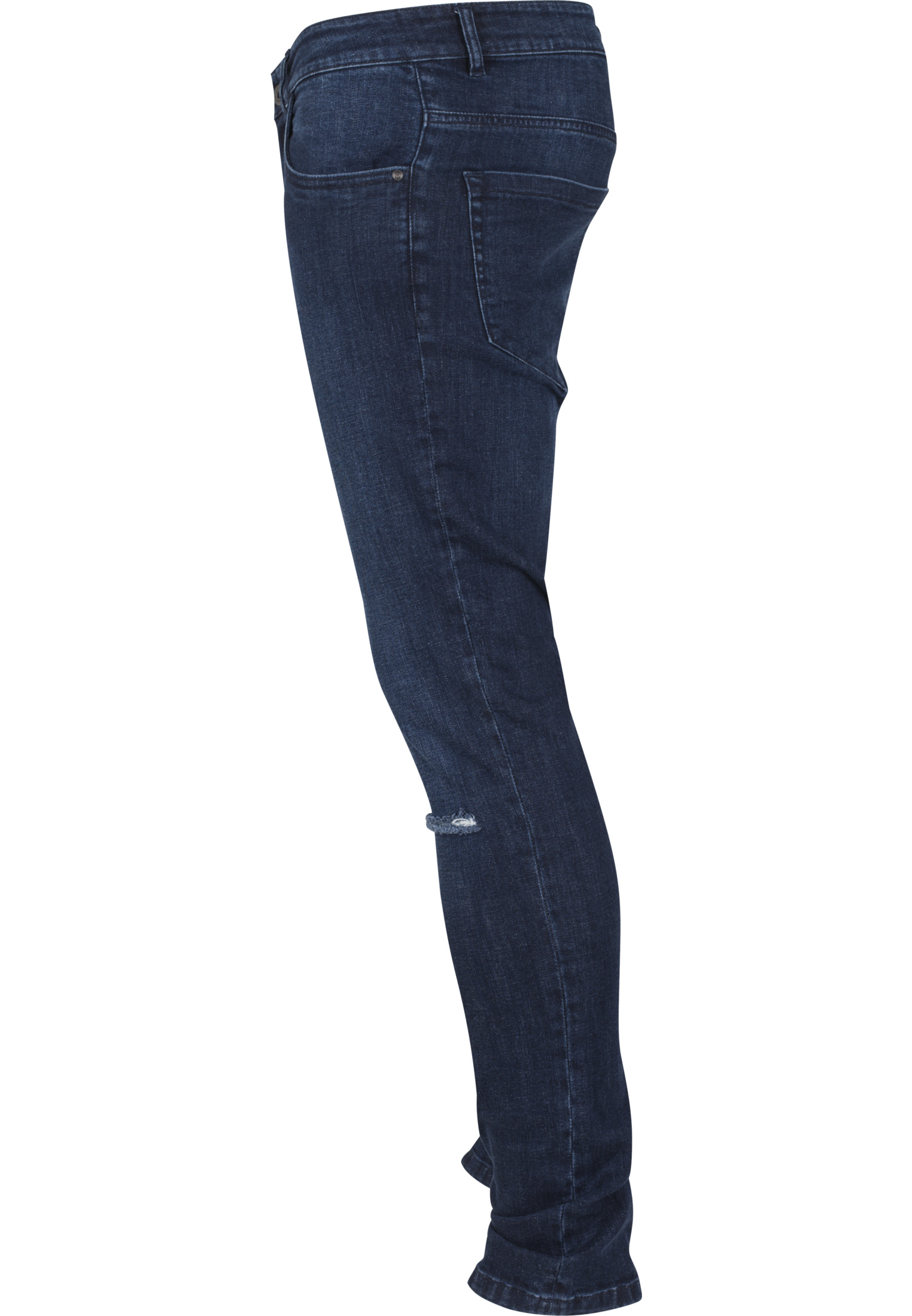 Hosen Slim Fit Knee Cut Denim Pants in Farbe dark blue