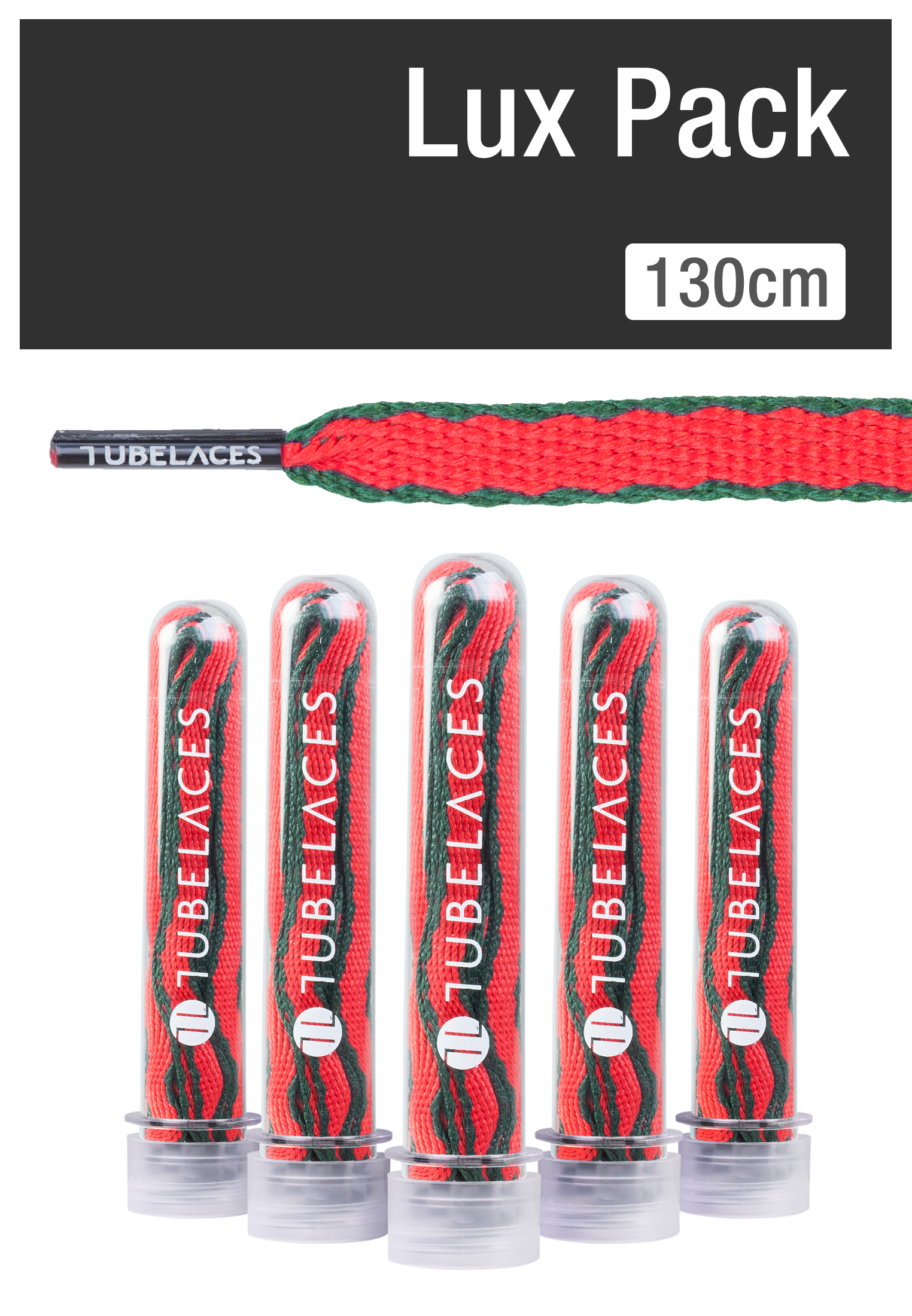 Laces Tubelaces Lux Pack (5er) in Farbe raute/blk