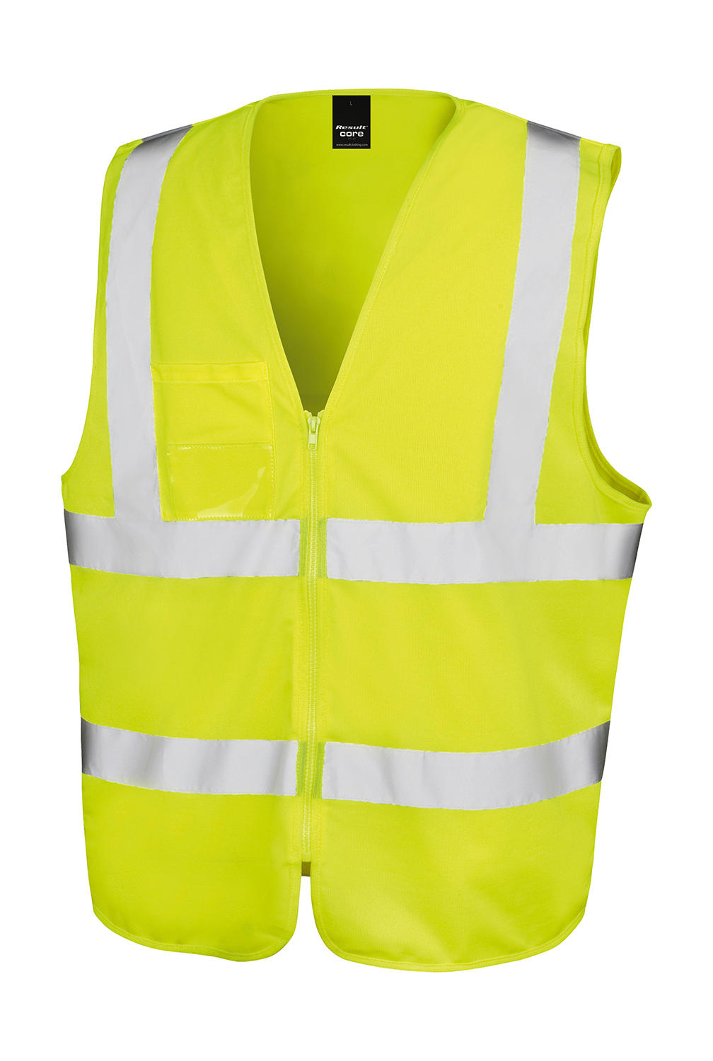  Zip I.D Safety Tabard in Farbe Fluorescent Yellow