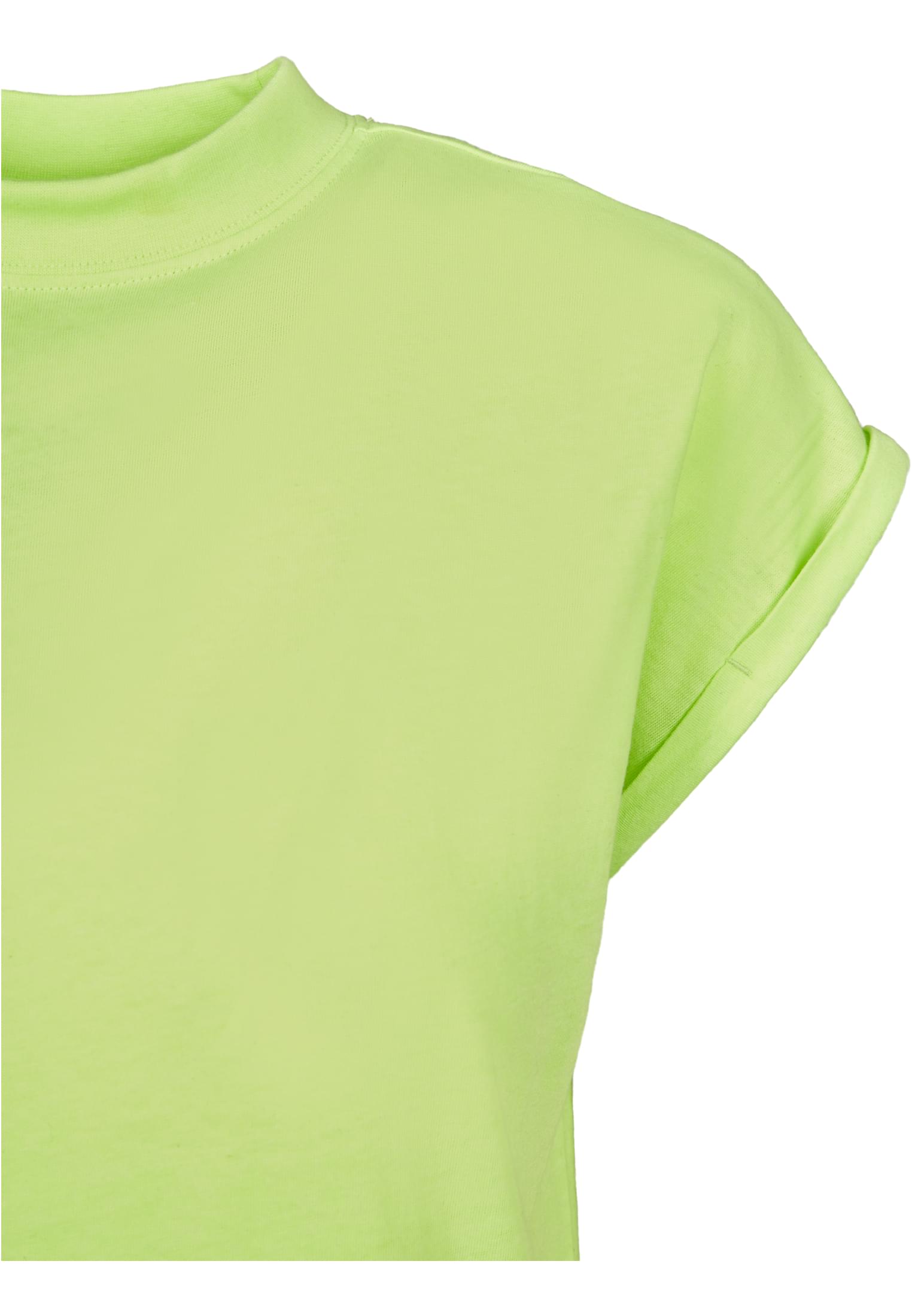 Frauen Ladies Turtle Extended Shoulder Dress in Farbe electriclime