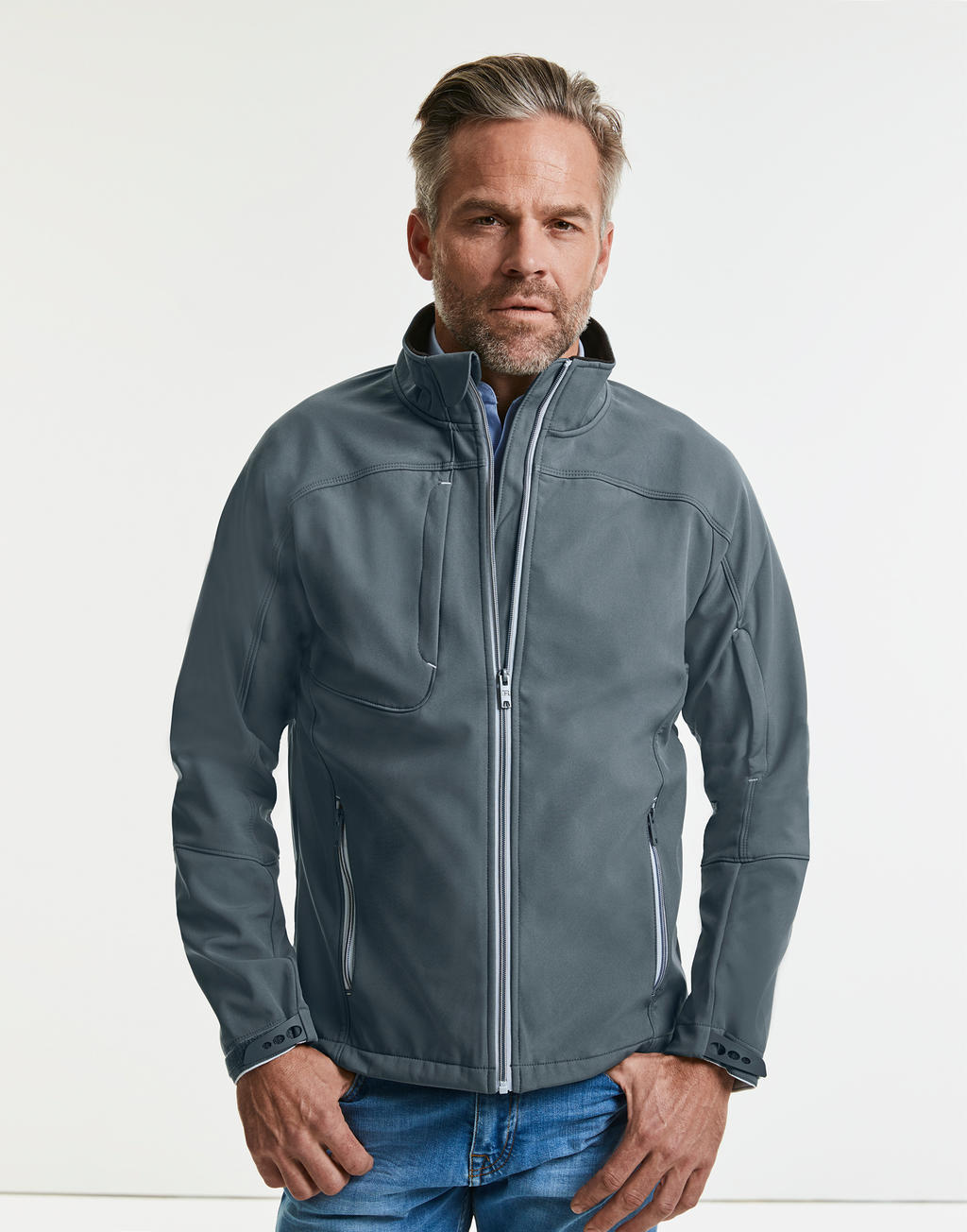  Mens Bionic Softshell Jacket in Farbe Stone