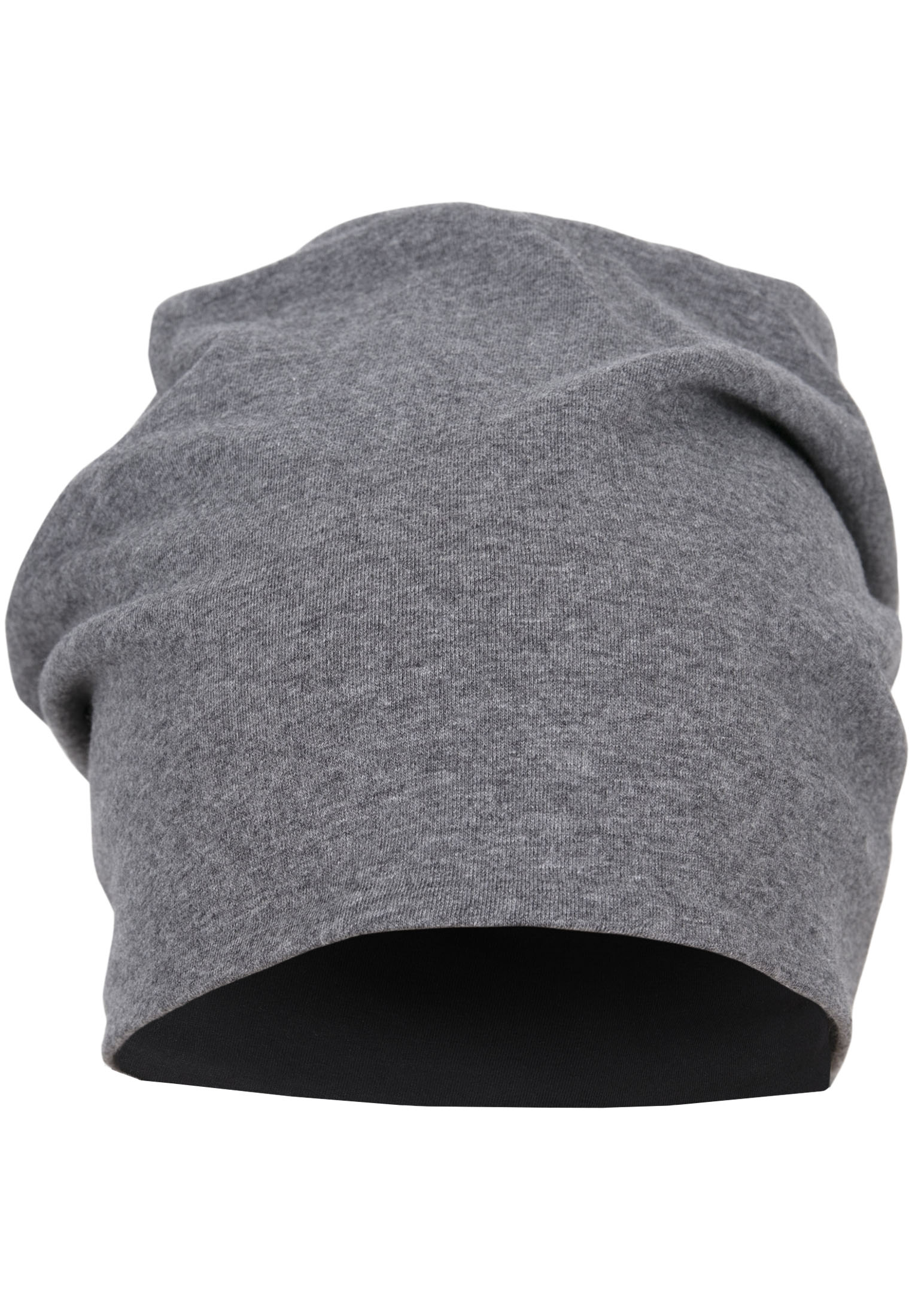 Caps & Beanies Jersey Beanie reversible in Farbe blk/ht.charcoal