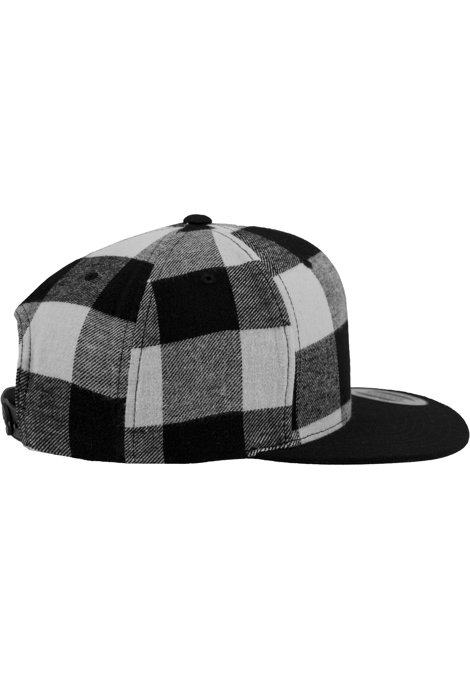 Snapback Checked Flanell Snapback in Farbe blk/wht