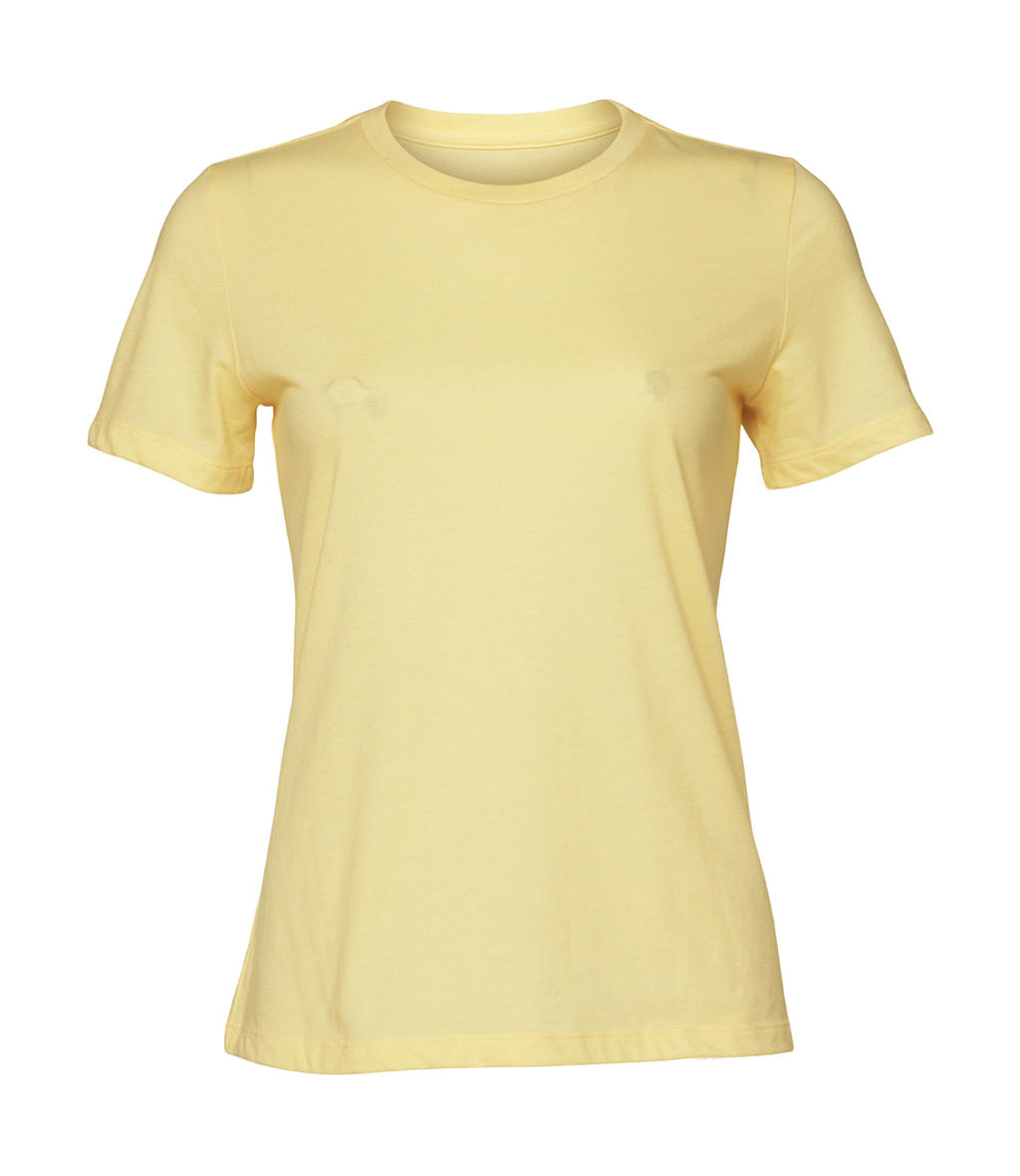  Womens Relaxed CVC Jersey Short Sleeve Tee in Farbe Heather French Vanilla