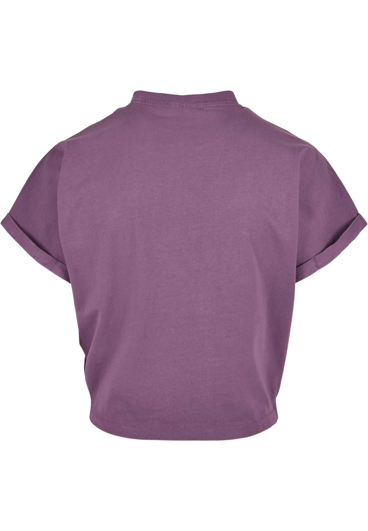 T-Shirts Ladies Short Pigment Dye Cut On Sleeve Tee in Farbe duskviolet